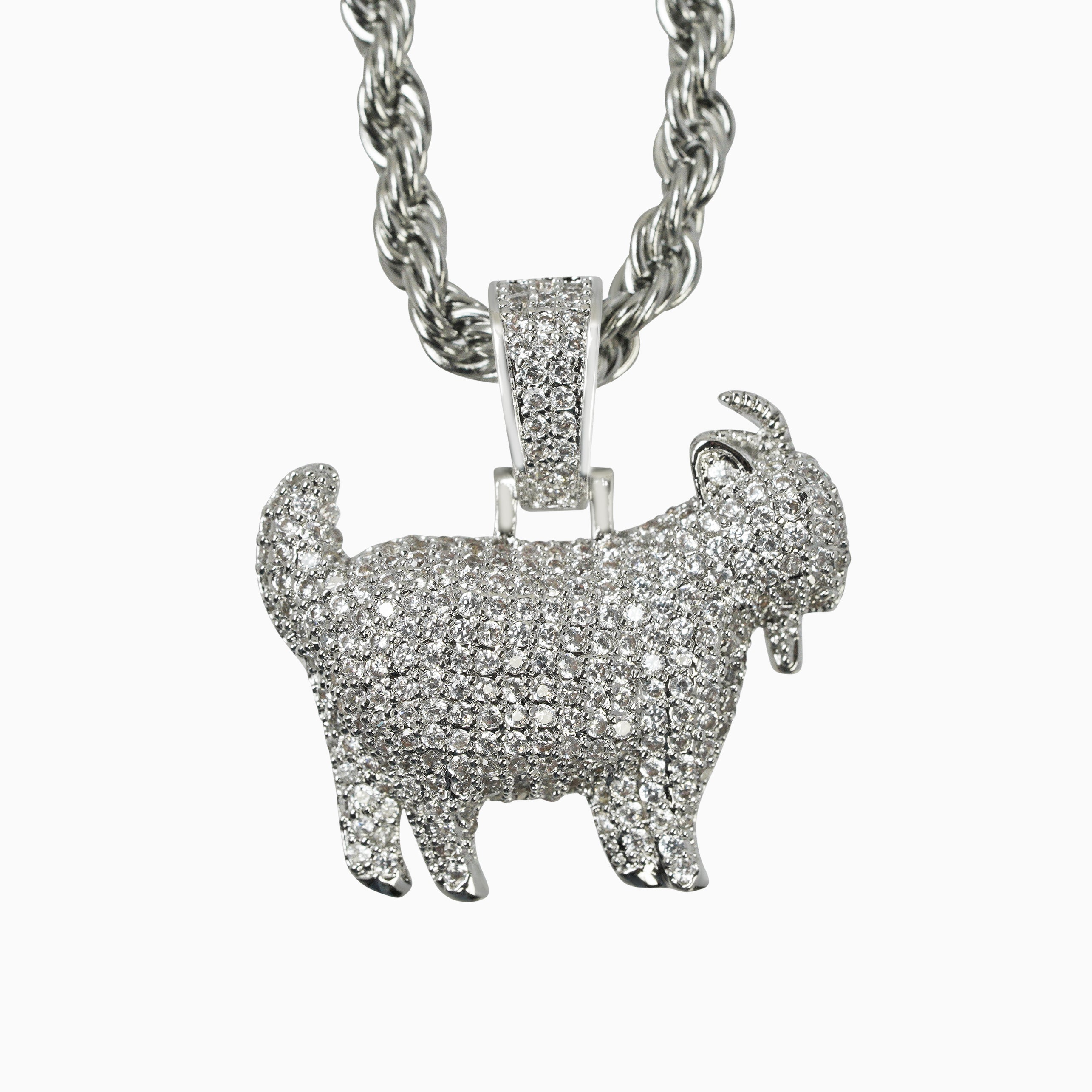 Colgante Goat Oro Blanco