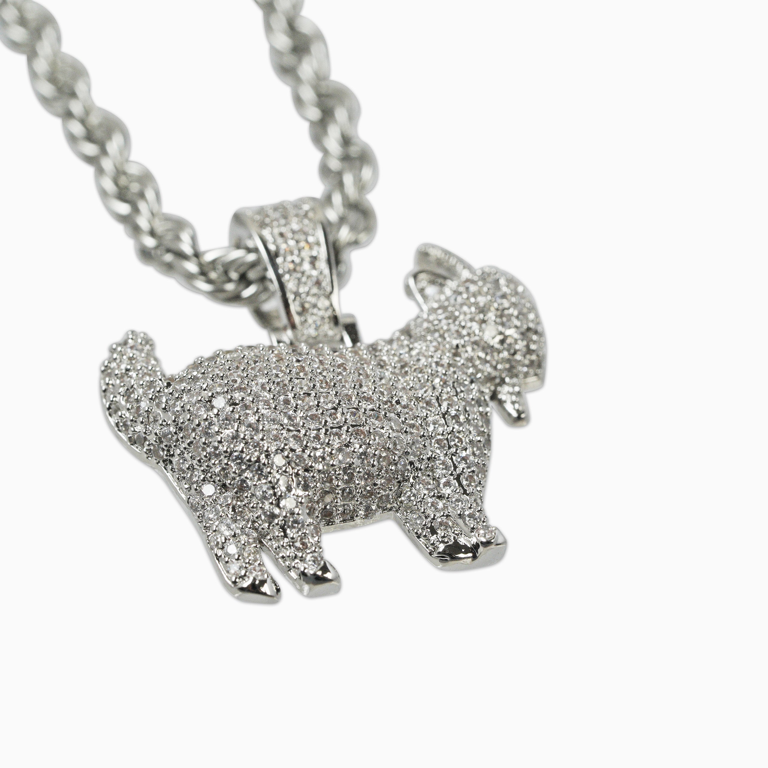 Colgante Goat Oro Blanco
