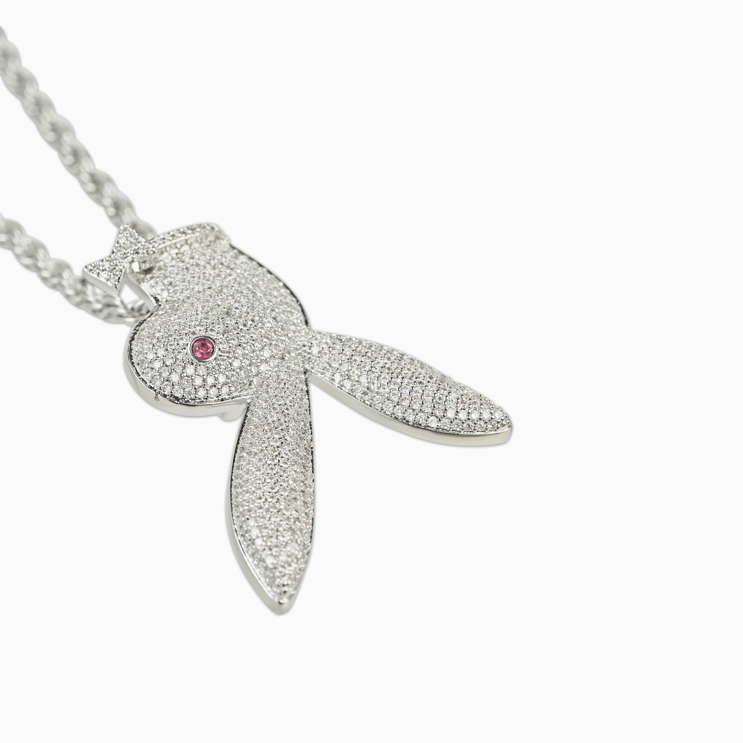 Playboy Pendant White Gold
