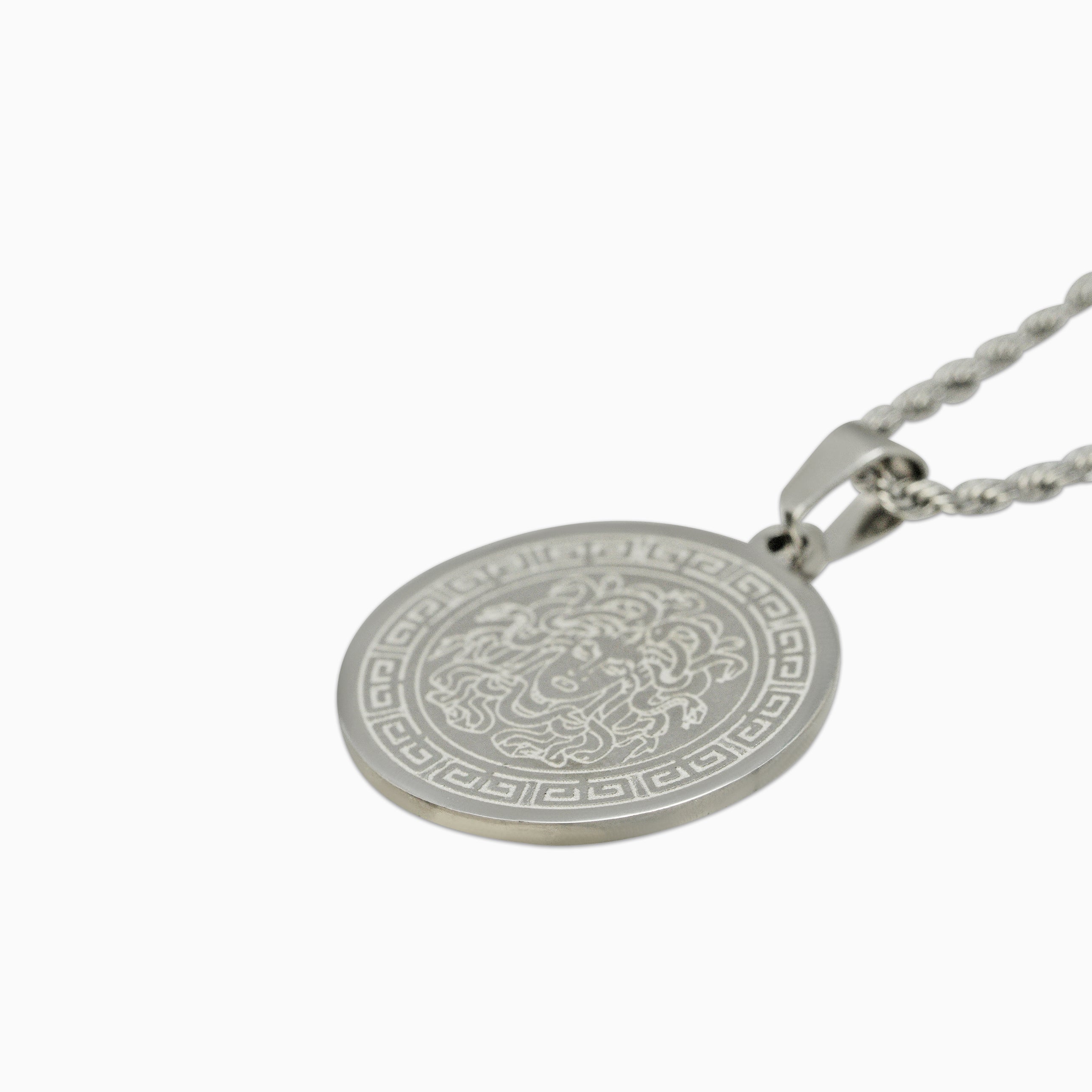 Colgante Medusa Prestigio Oro Blanco