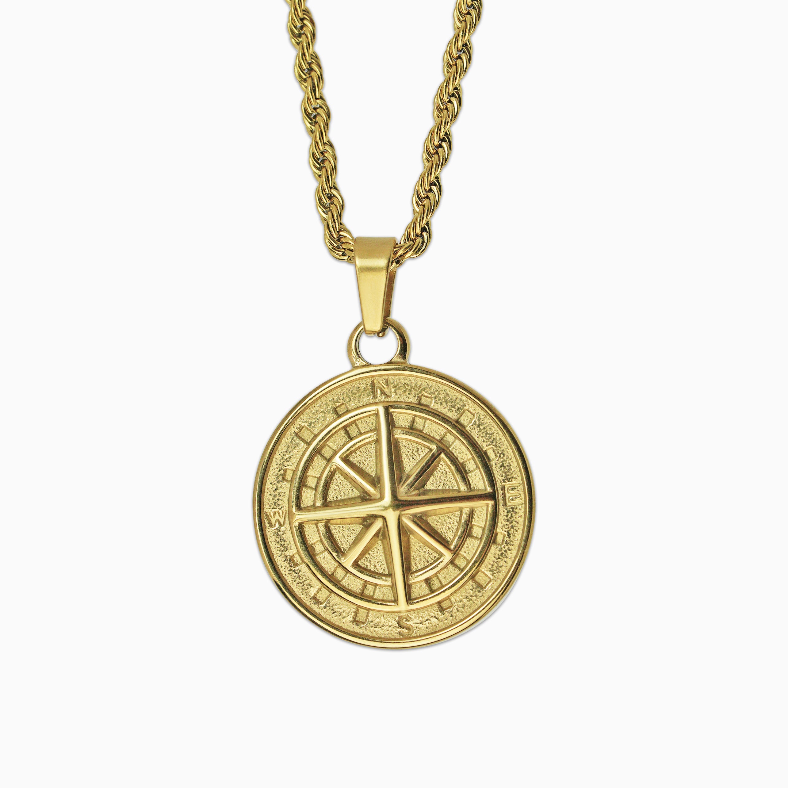 Colgante Brújula Oro 18K