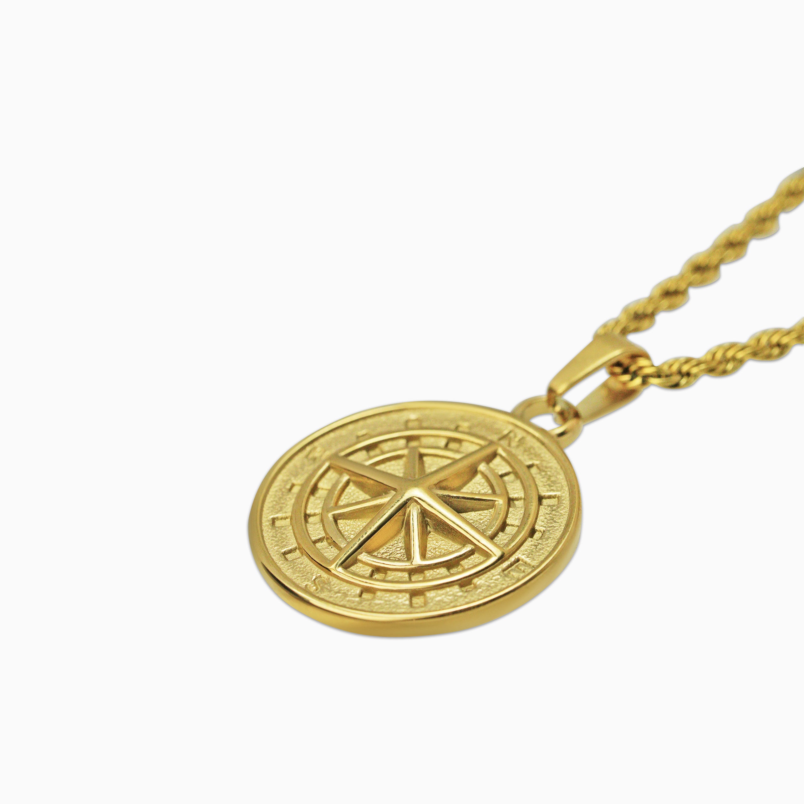 Colgante Brújula Oro 18K