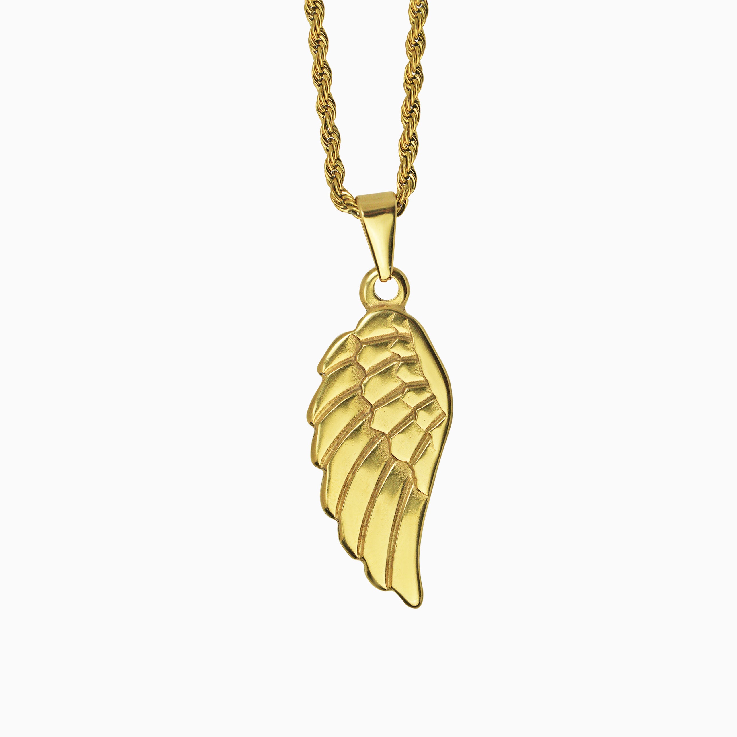 Colgante Alas Basicas De Angel Oro 18K