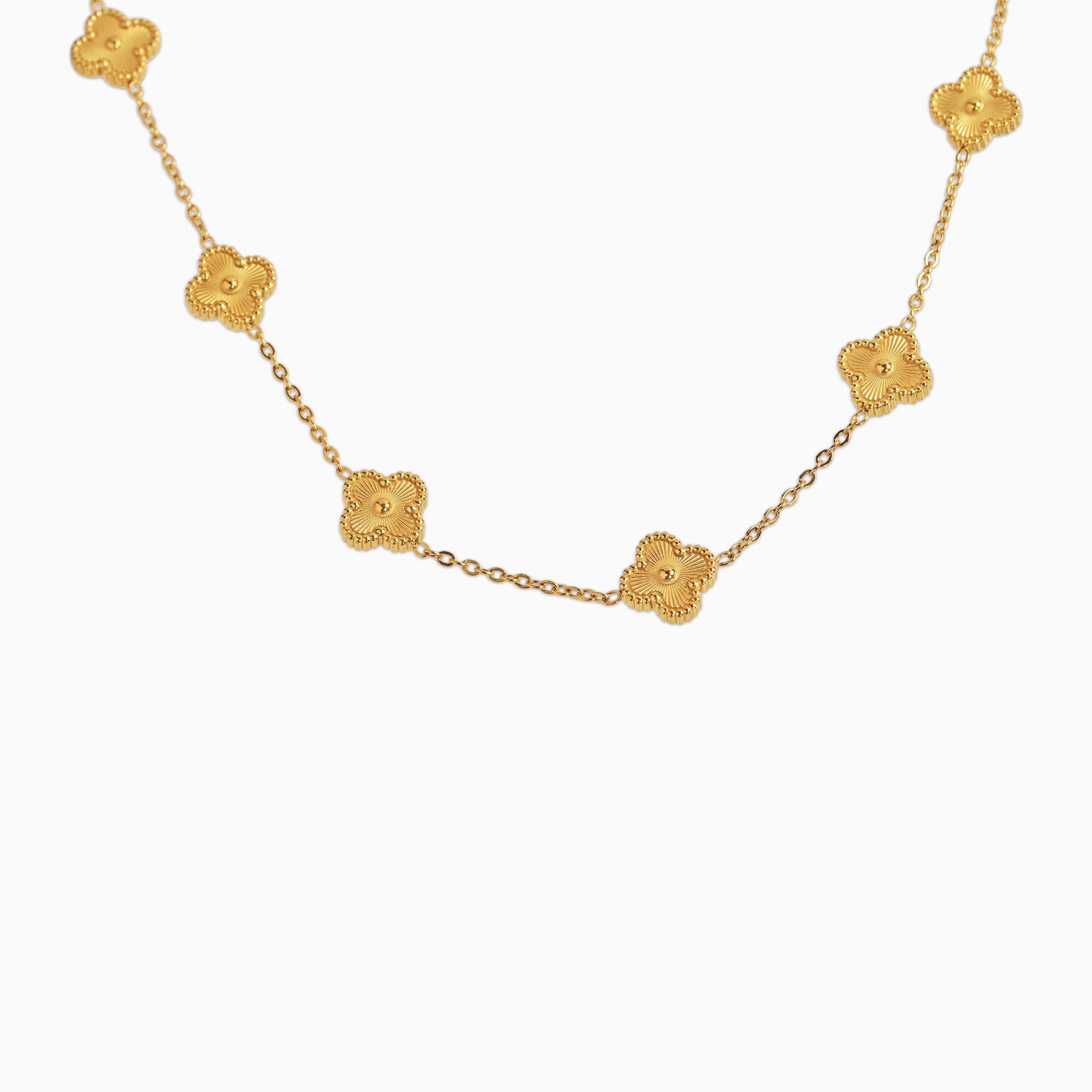 Cadena Tréboles Gold Edition Oro 18K