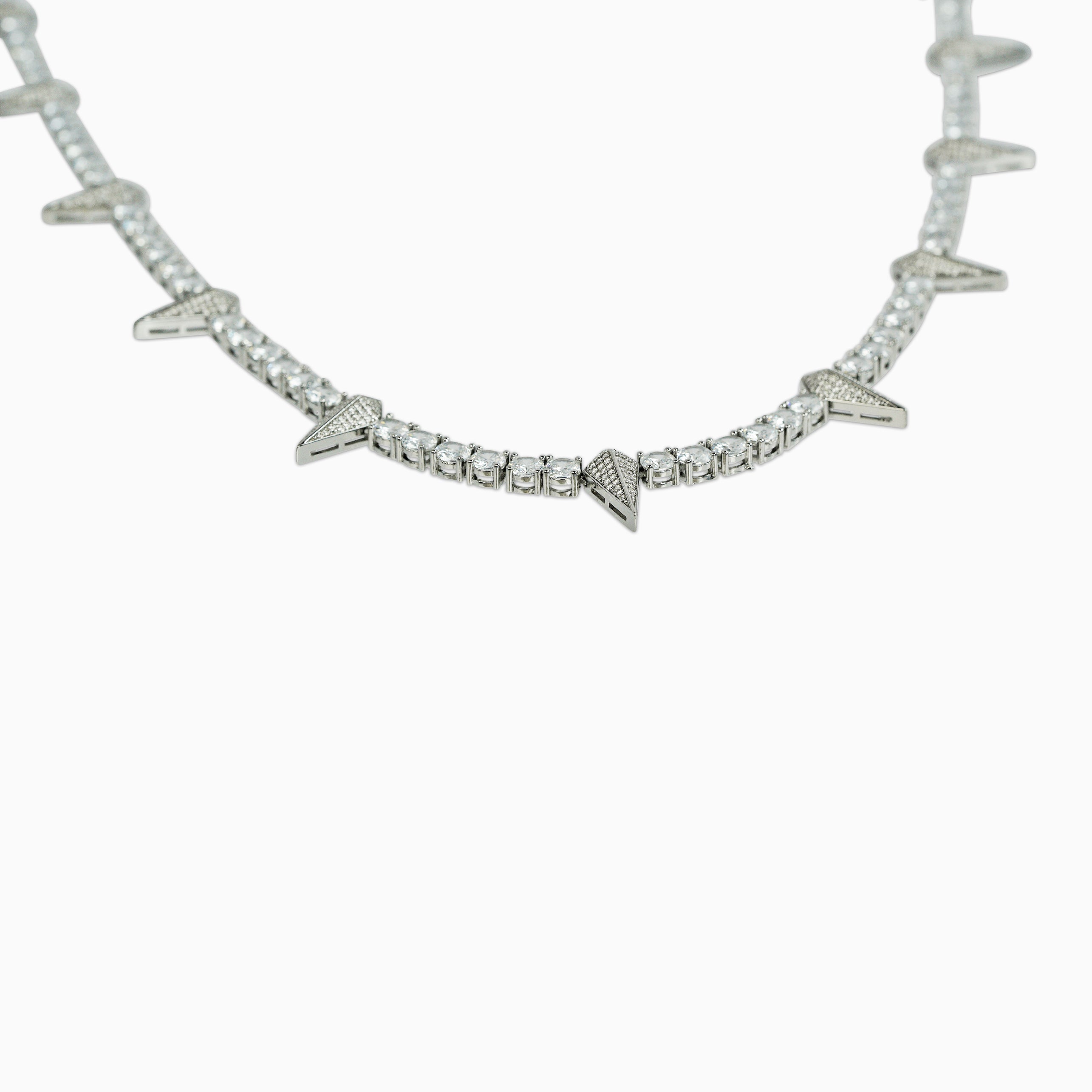 Cadena Tenis Wakanda Plata 5 Mm Oro Blanco