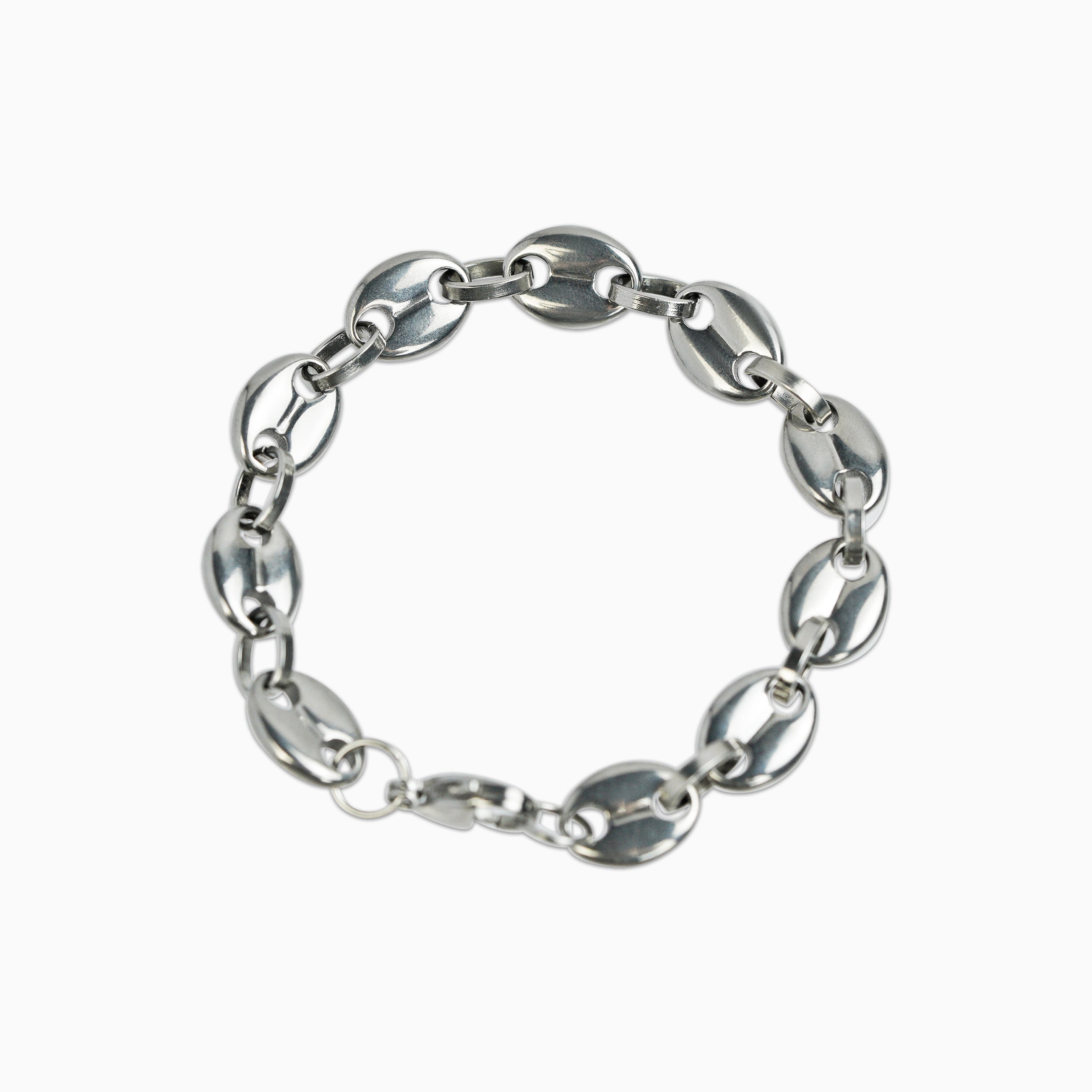 Brazalete Gucci Link 11 Mm Oro Blanco