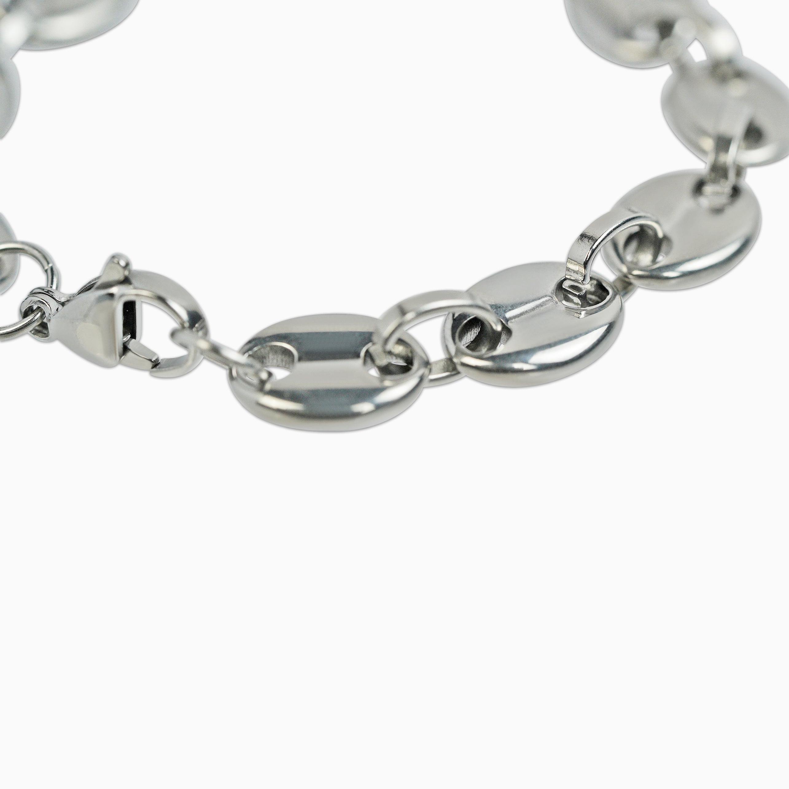 Brazalete Gucci Link 11 Mm Oro Blanco