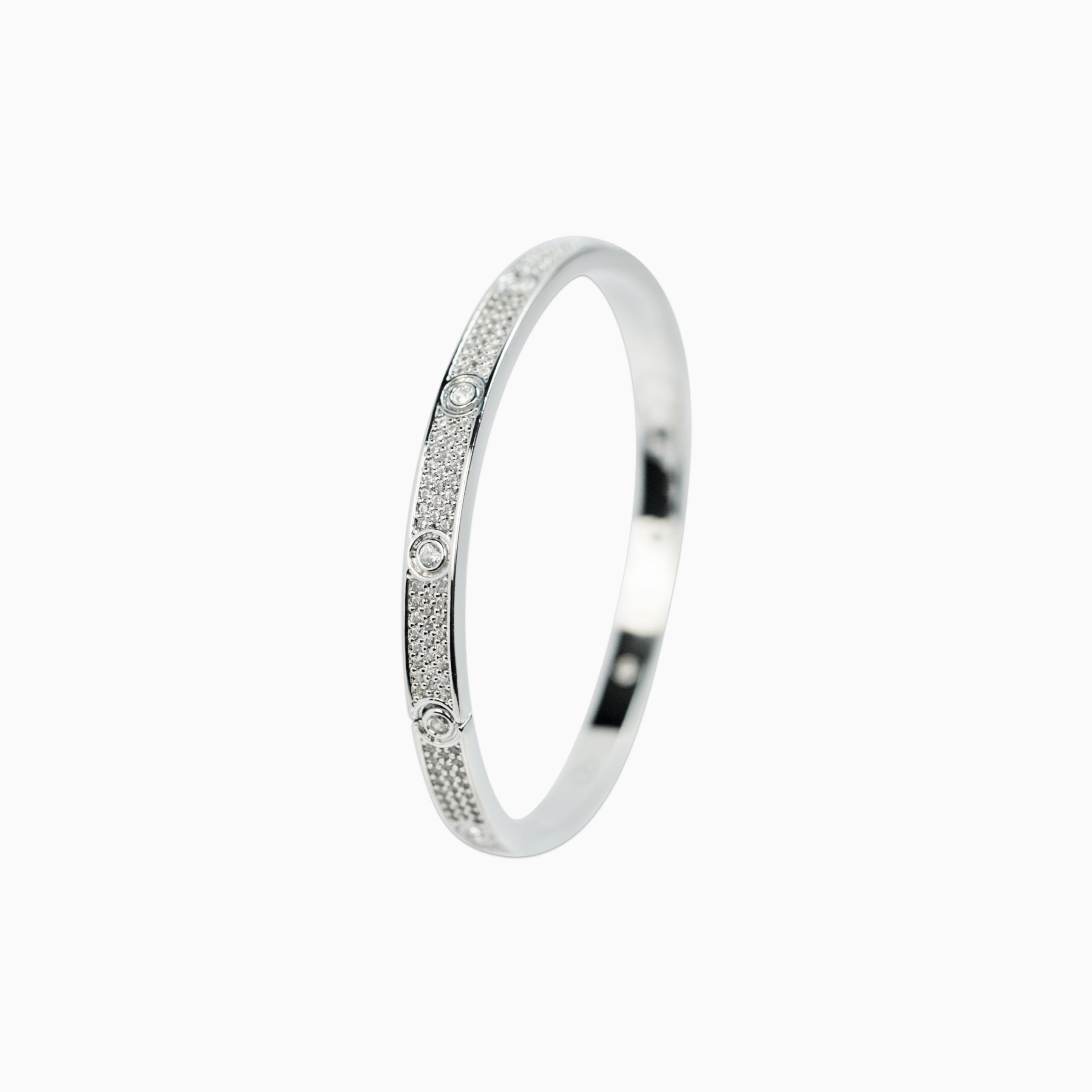 Brazalete Love Ice Oro Blanco Mujer