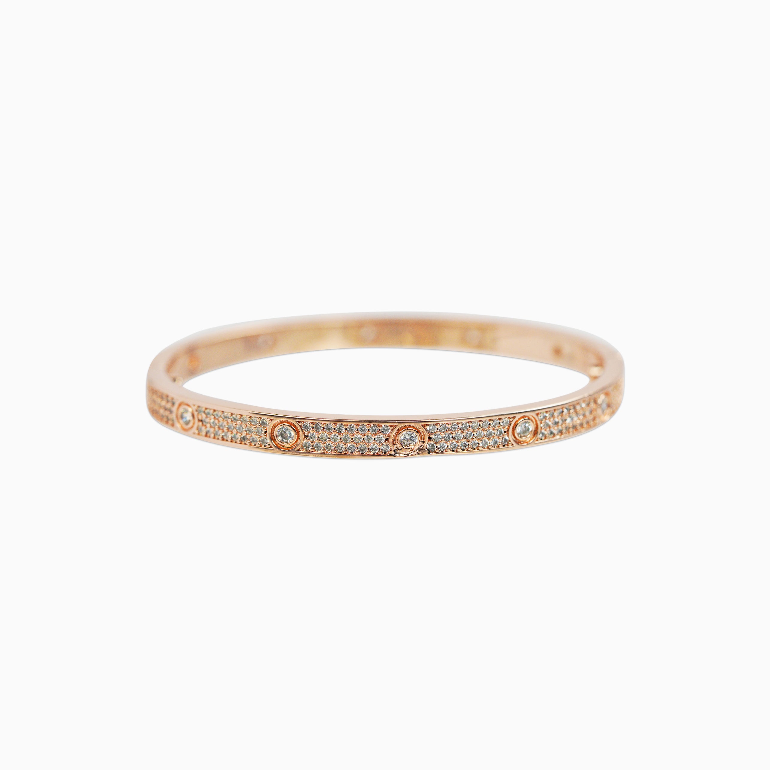 Brazalete Love Ice Oro Rosa Mujer