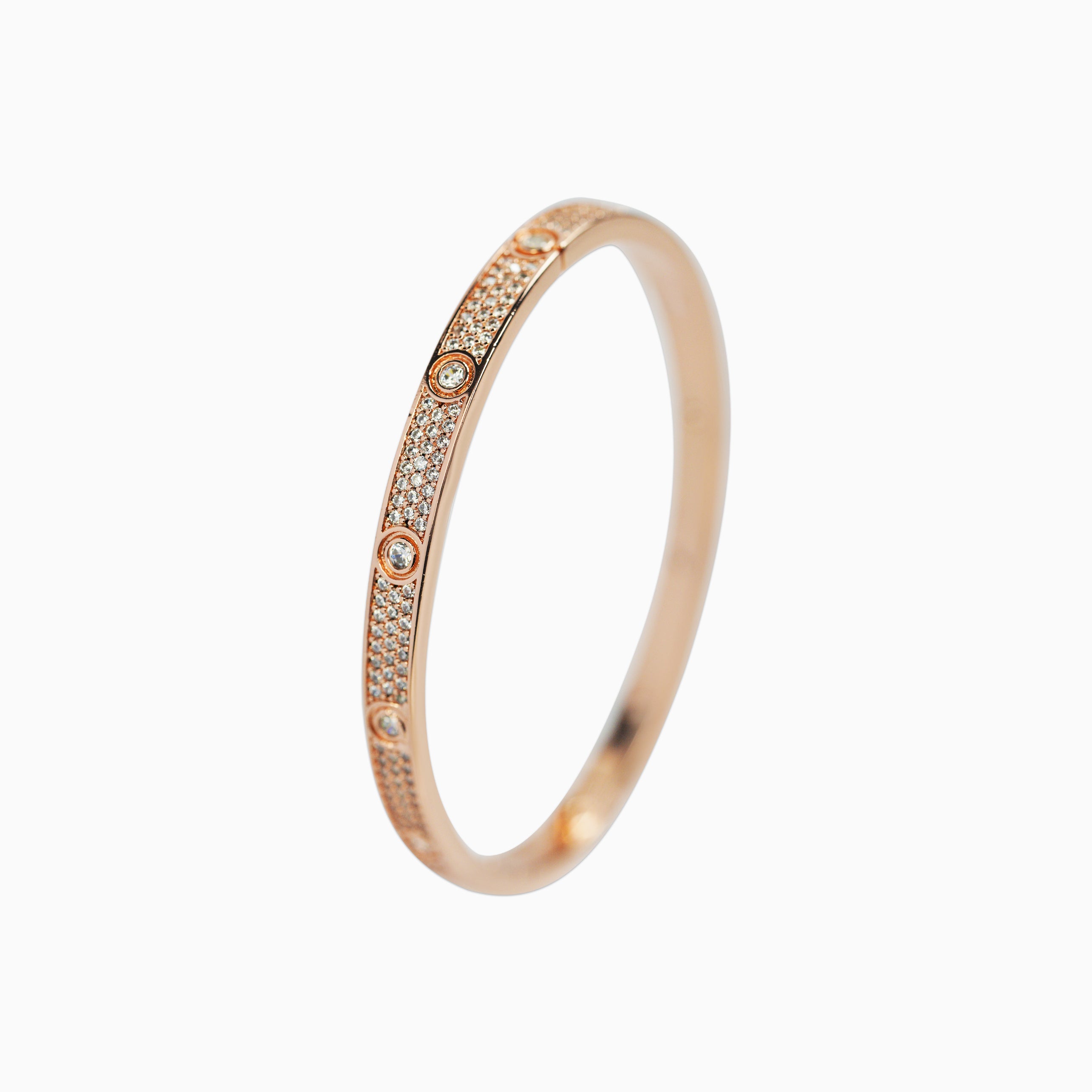 Brazalete Love Ice Oro Rosa Mujer