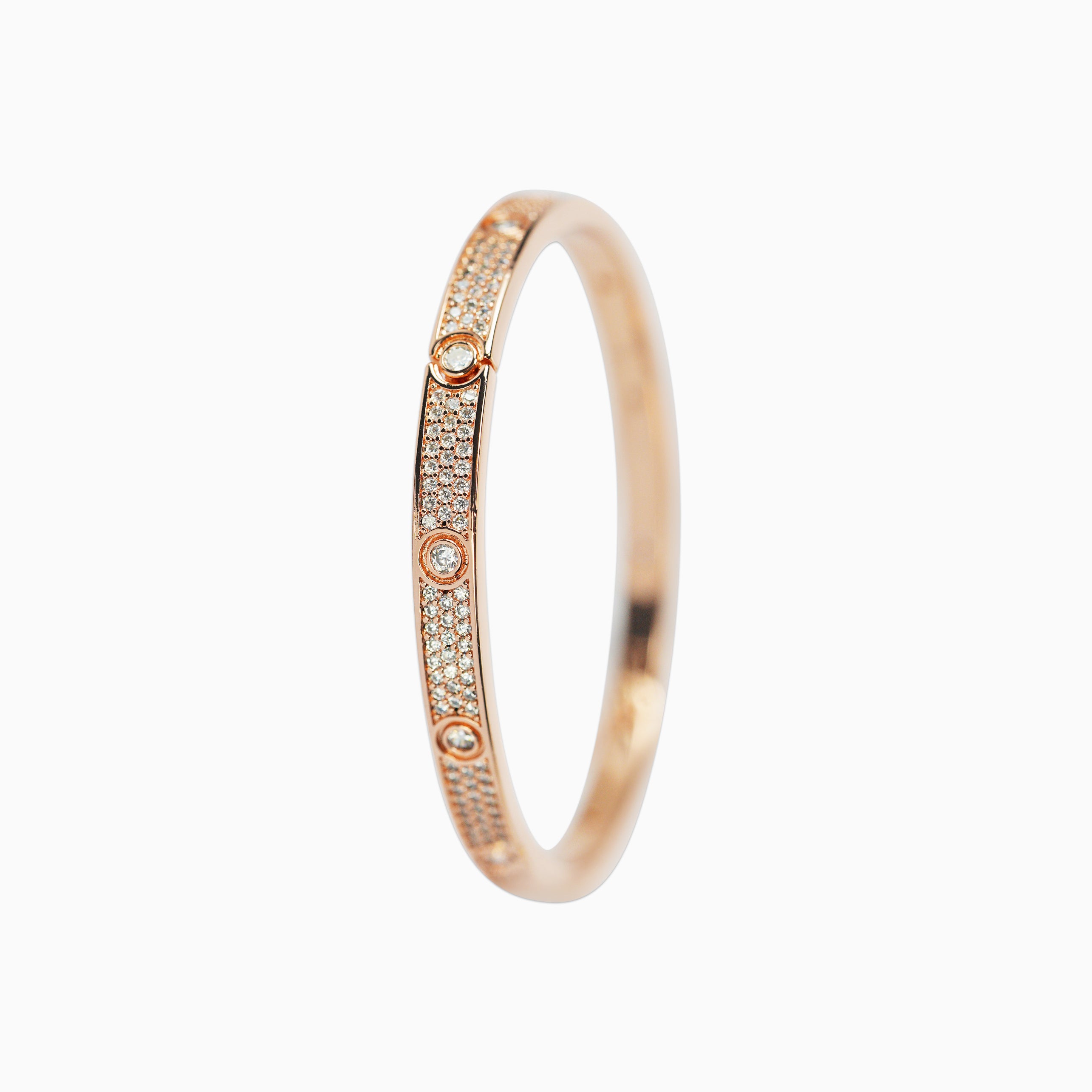 Brazalete Love Ice Oro Rosa Mujer
