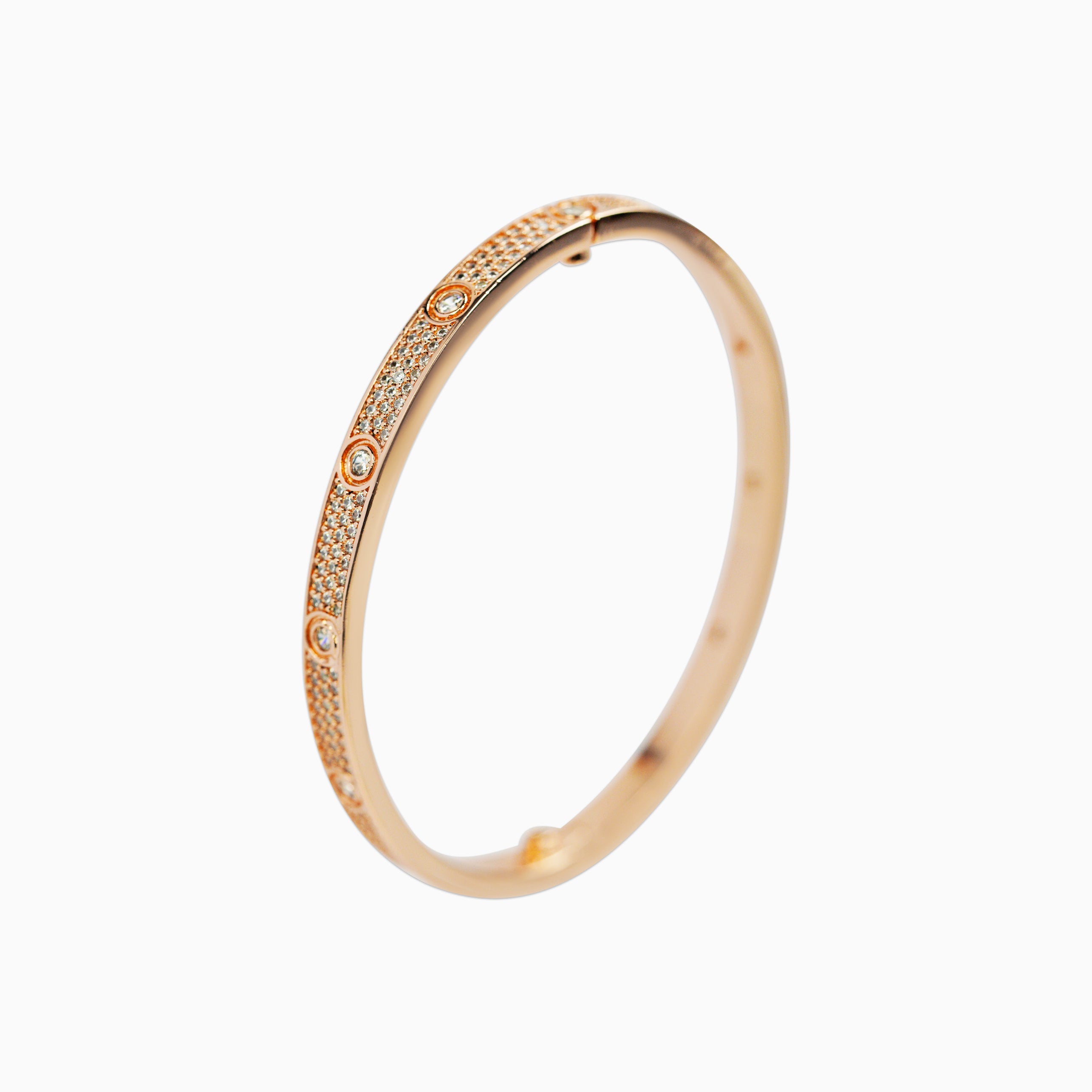 Brazalete Love Ice Oro Rosa Mujer