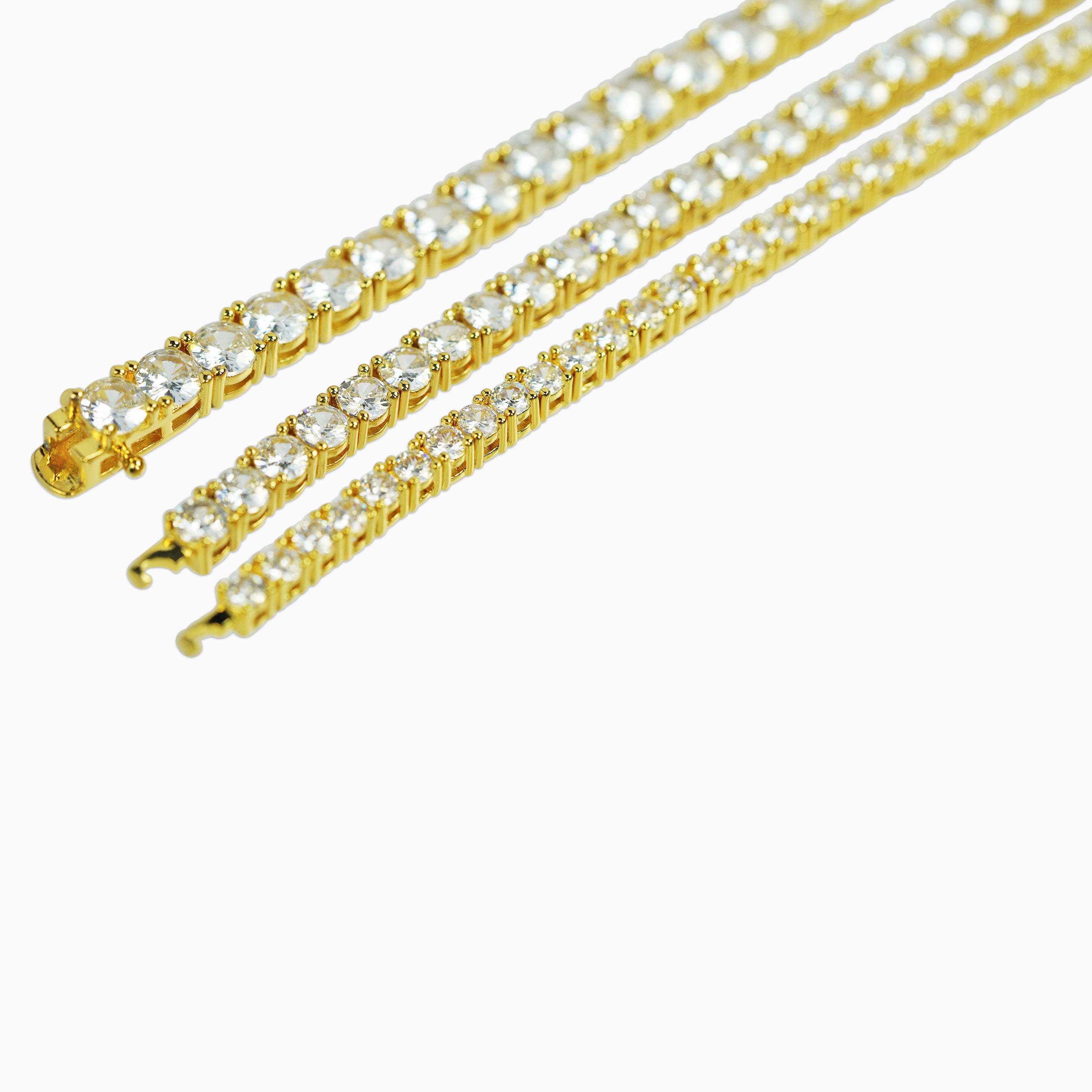 Brazalete Tenis 2.0 Oro 18K