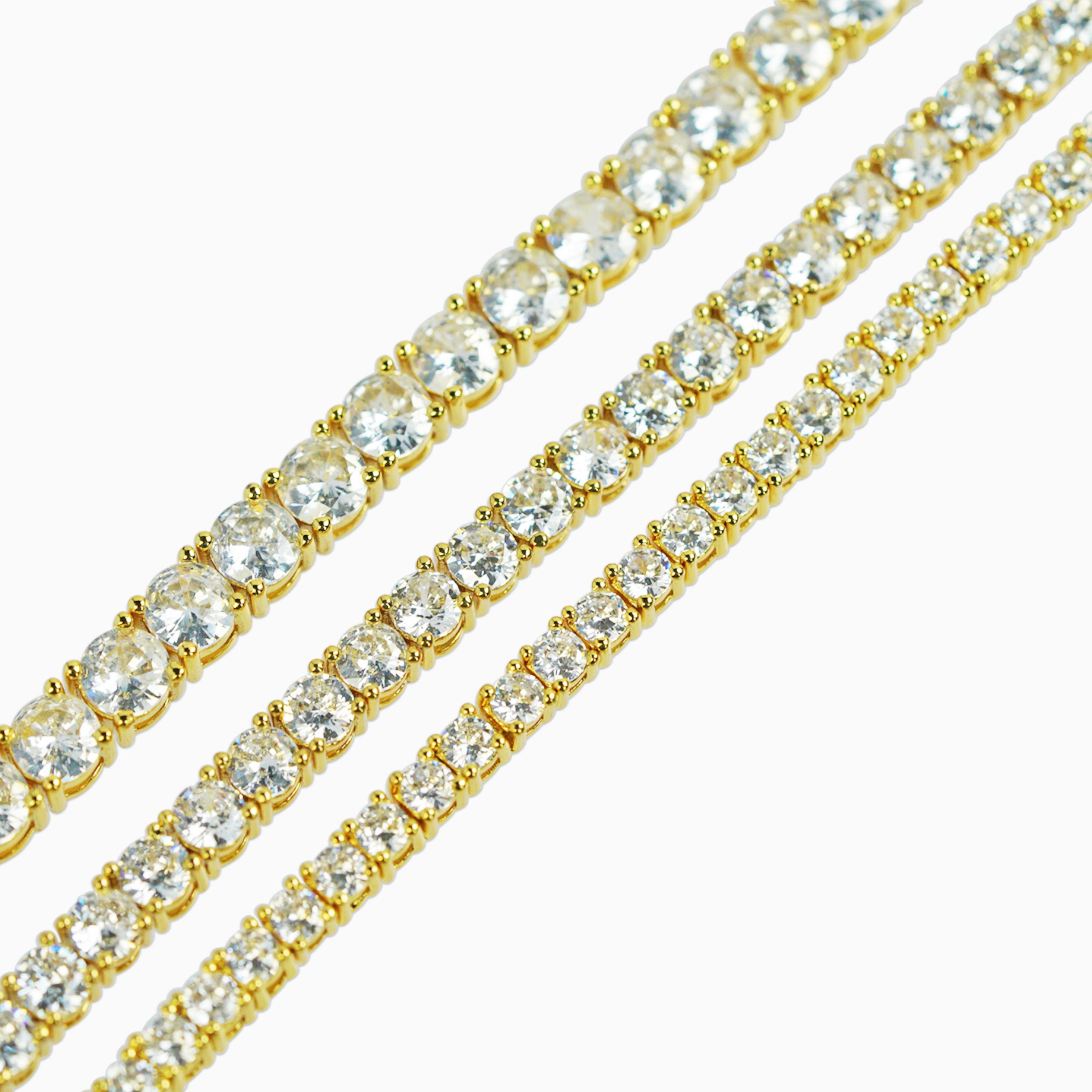 Brazalete Tenis 2.0 Oro 18K