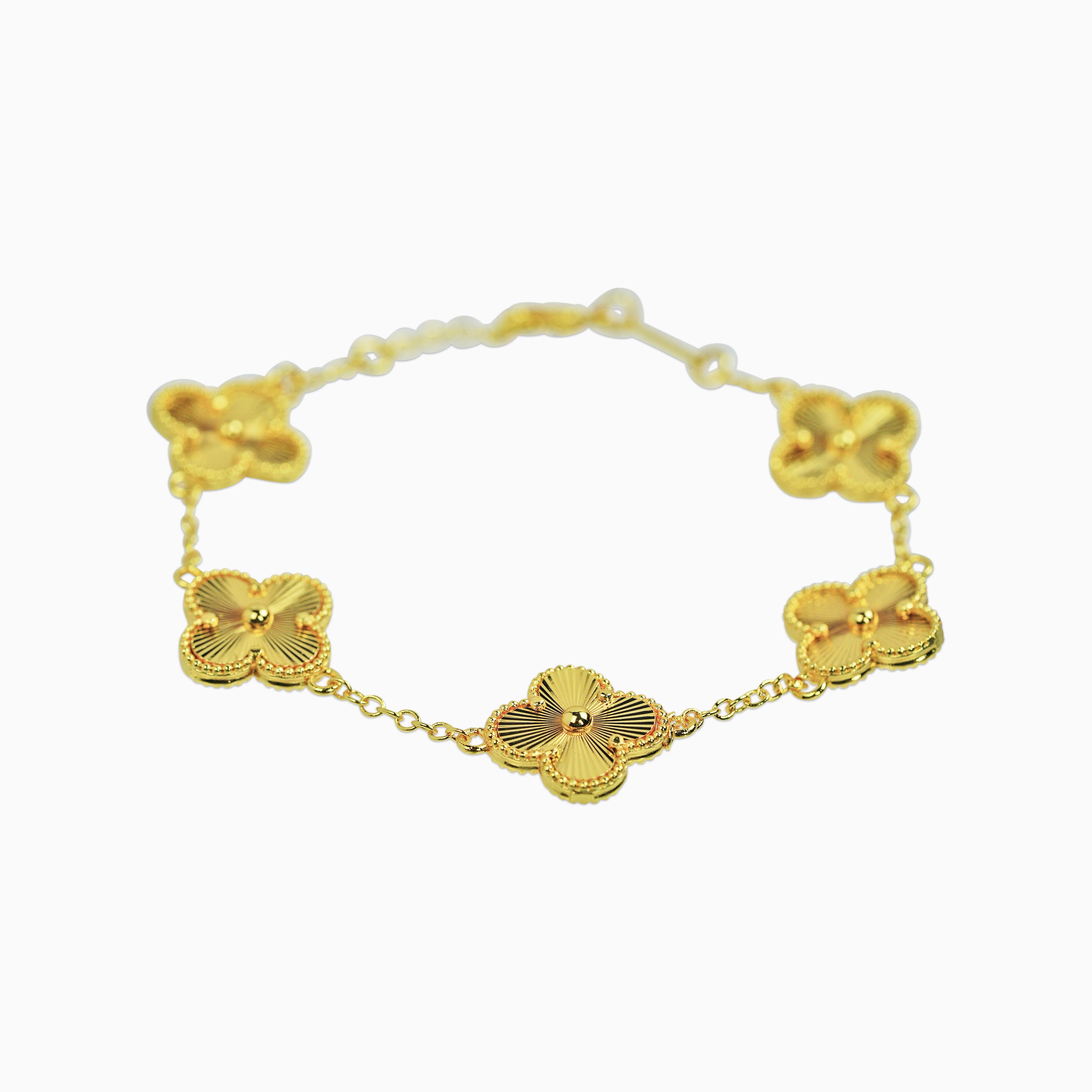 Brazalete Trébol Gold Oro 18K