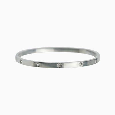 Brazalete Love Mujer Oro Blanco