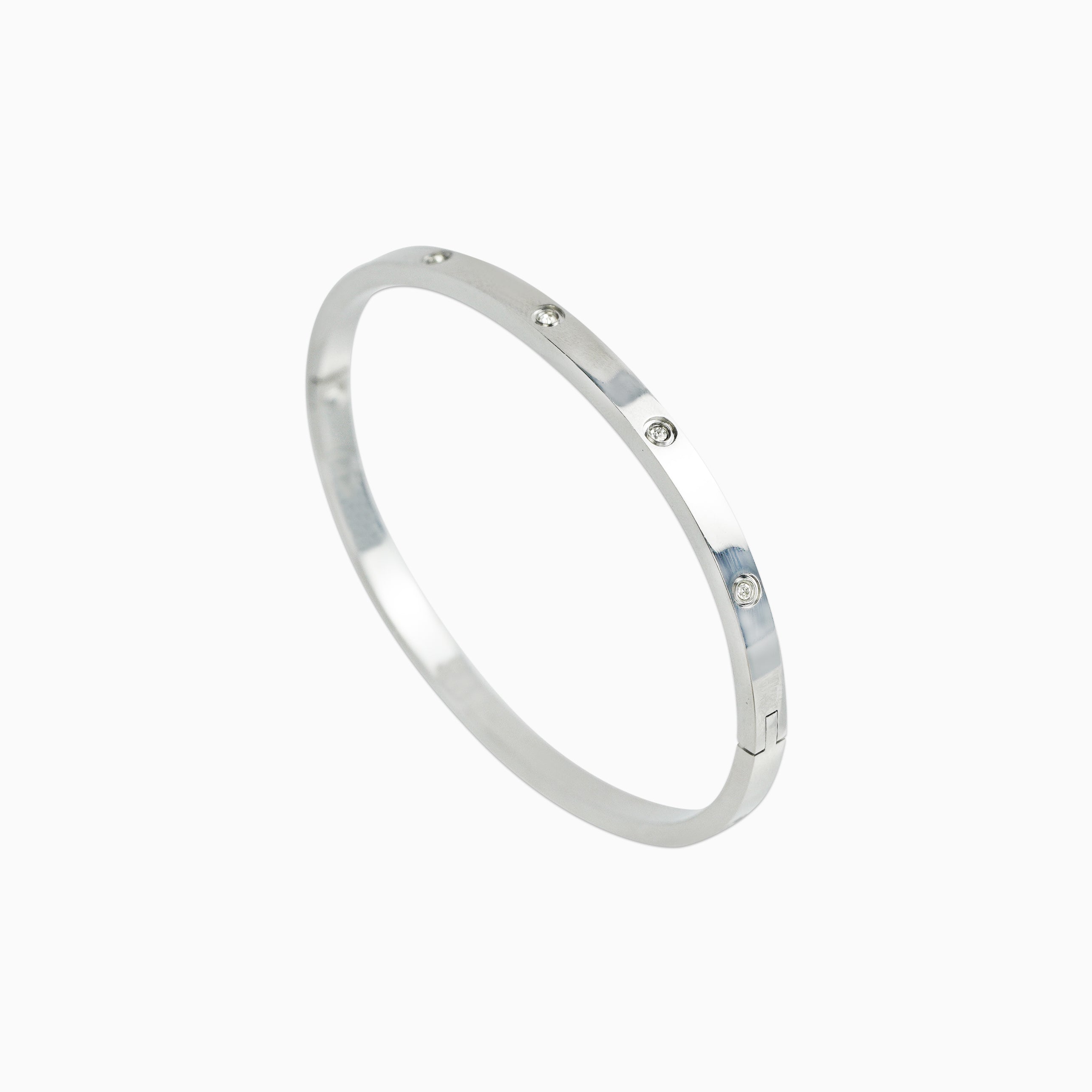 Brazalete Love Oro Blanco Mujer