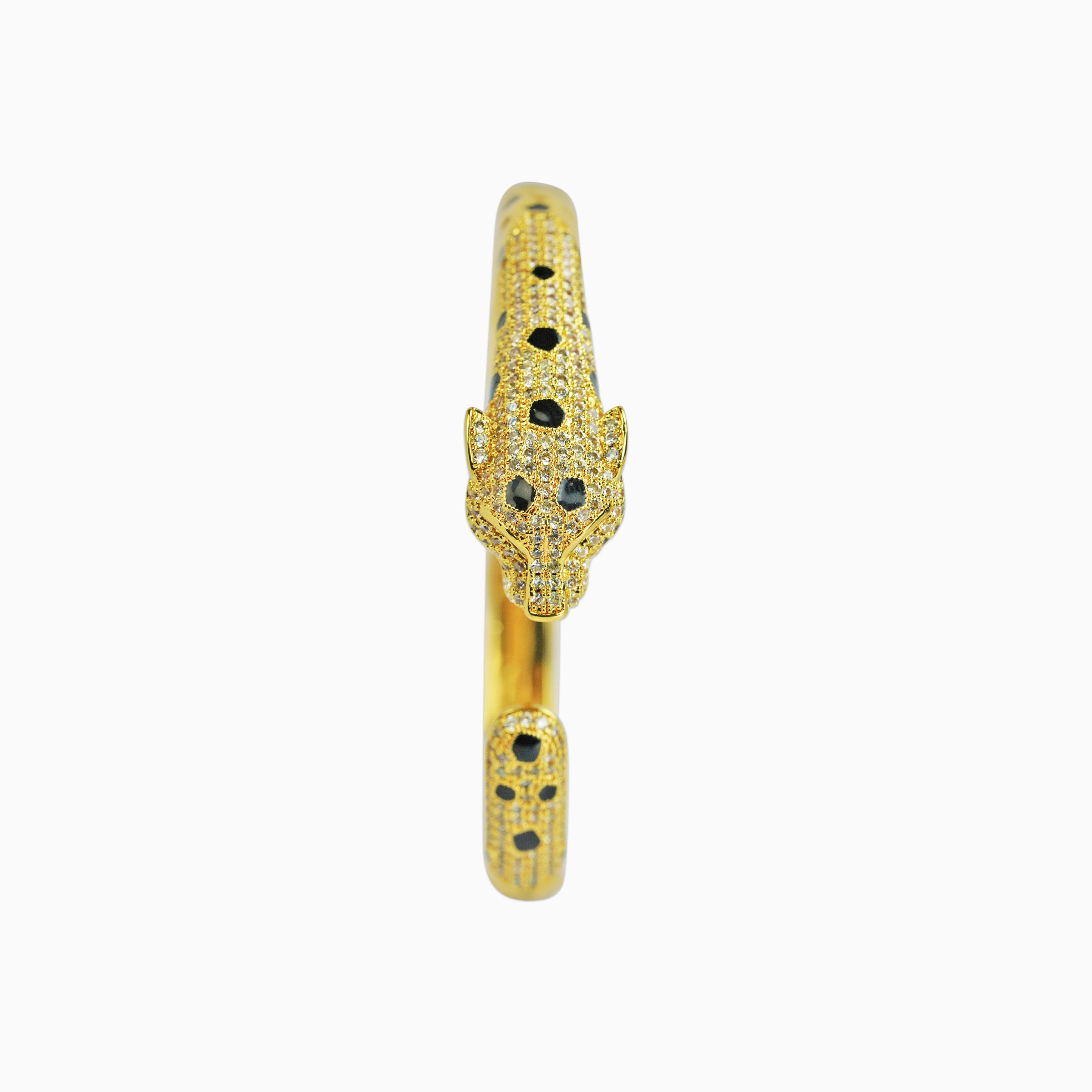 Brazalete Pantera Ice Oro 18K