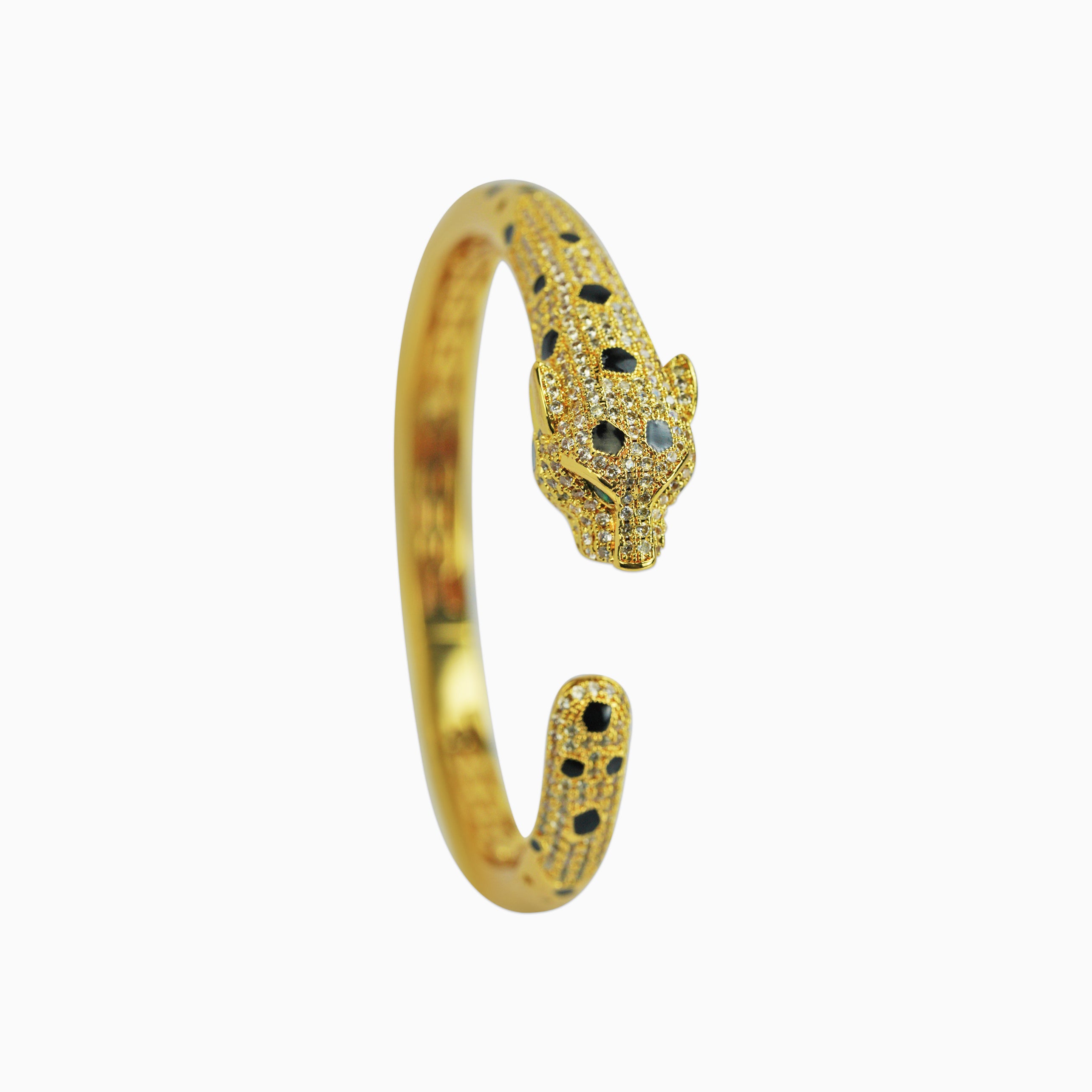 Brazalete Pantera Ice Oro 18K