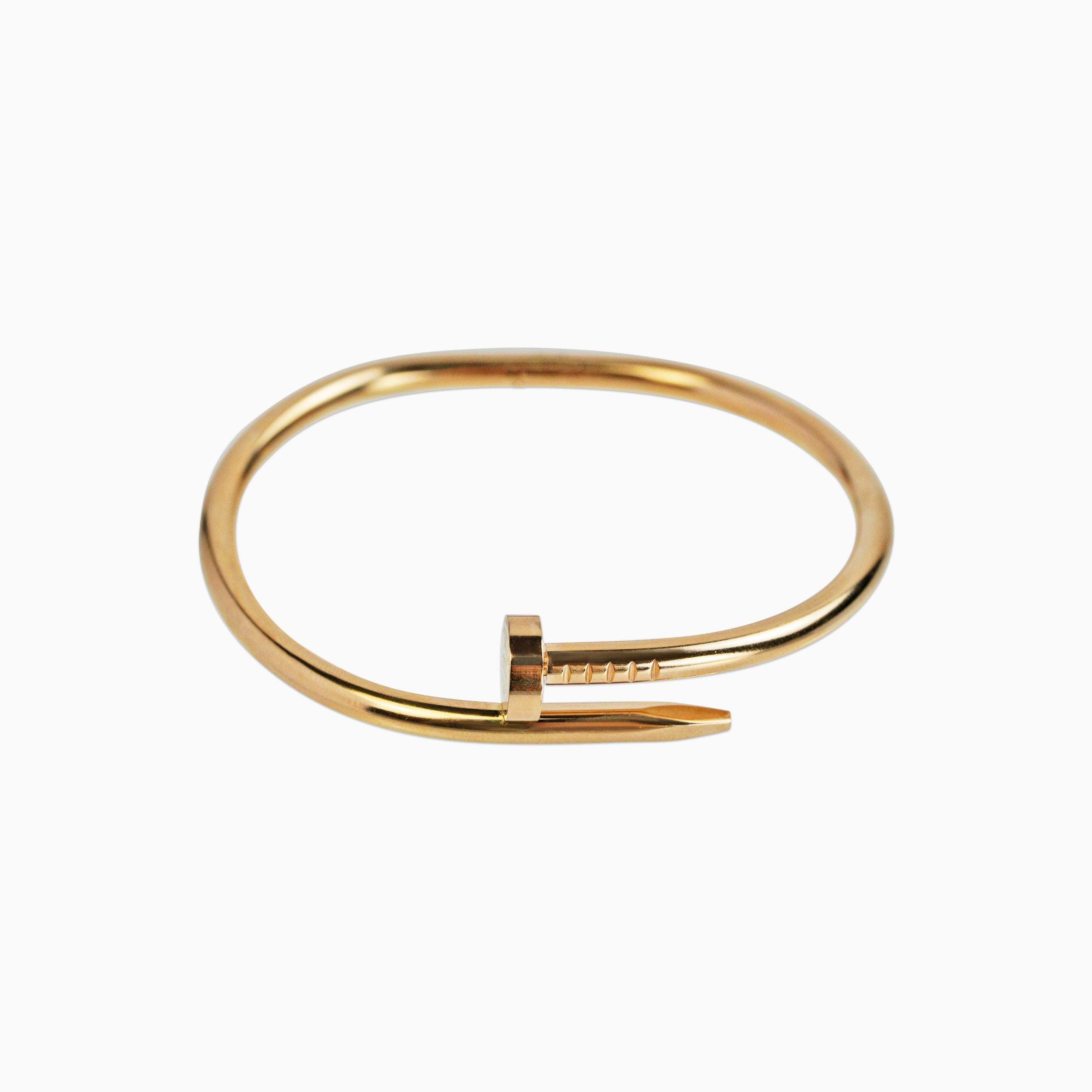Brazalete Clavo Oro Rosa Mujer