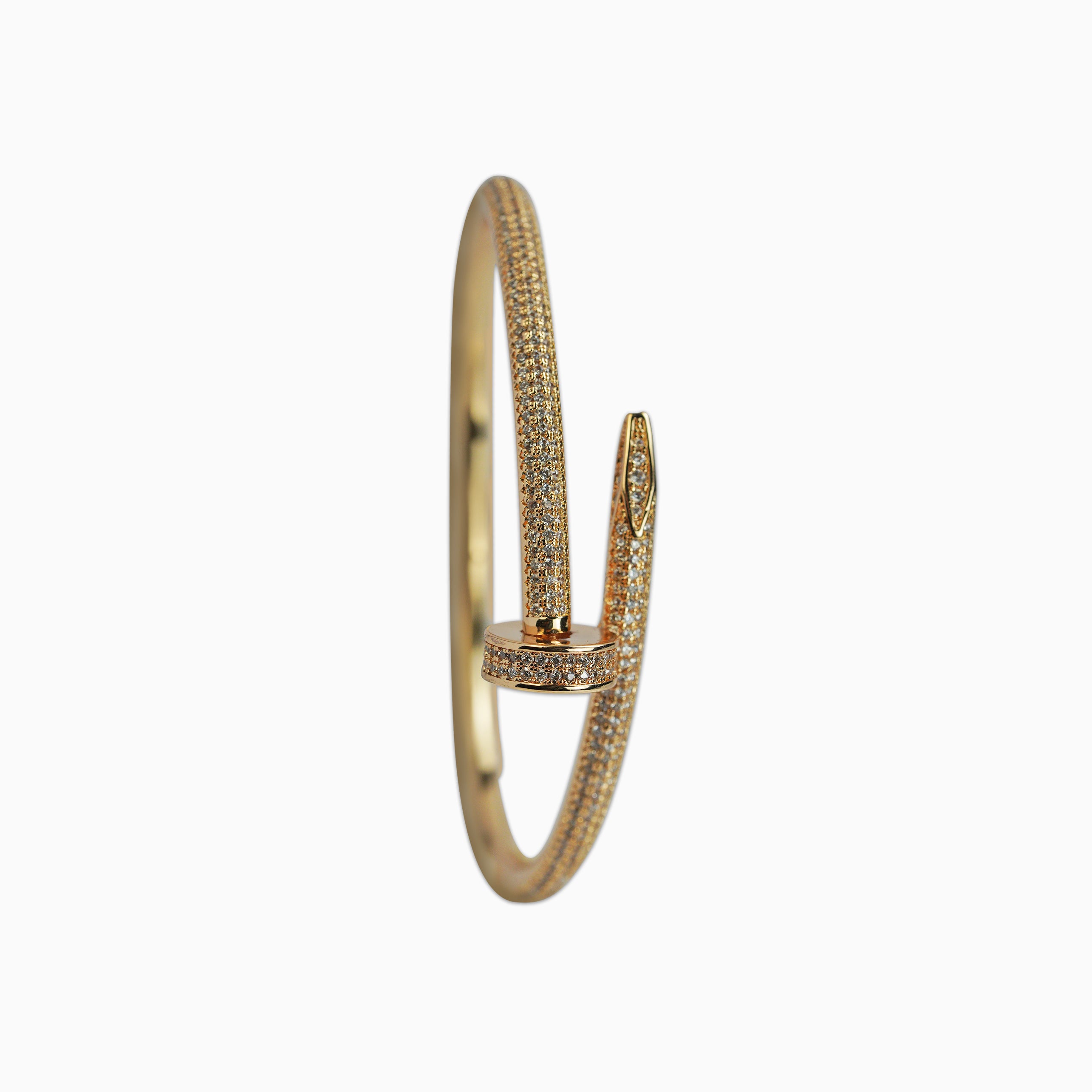 Brazalete Clavo Ice Oro Rosa