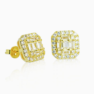 Pendientes Baguettes Deluxe Oro 18K