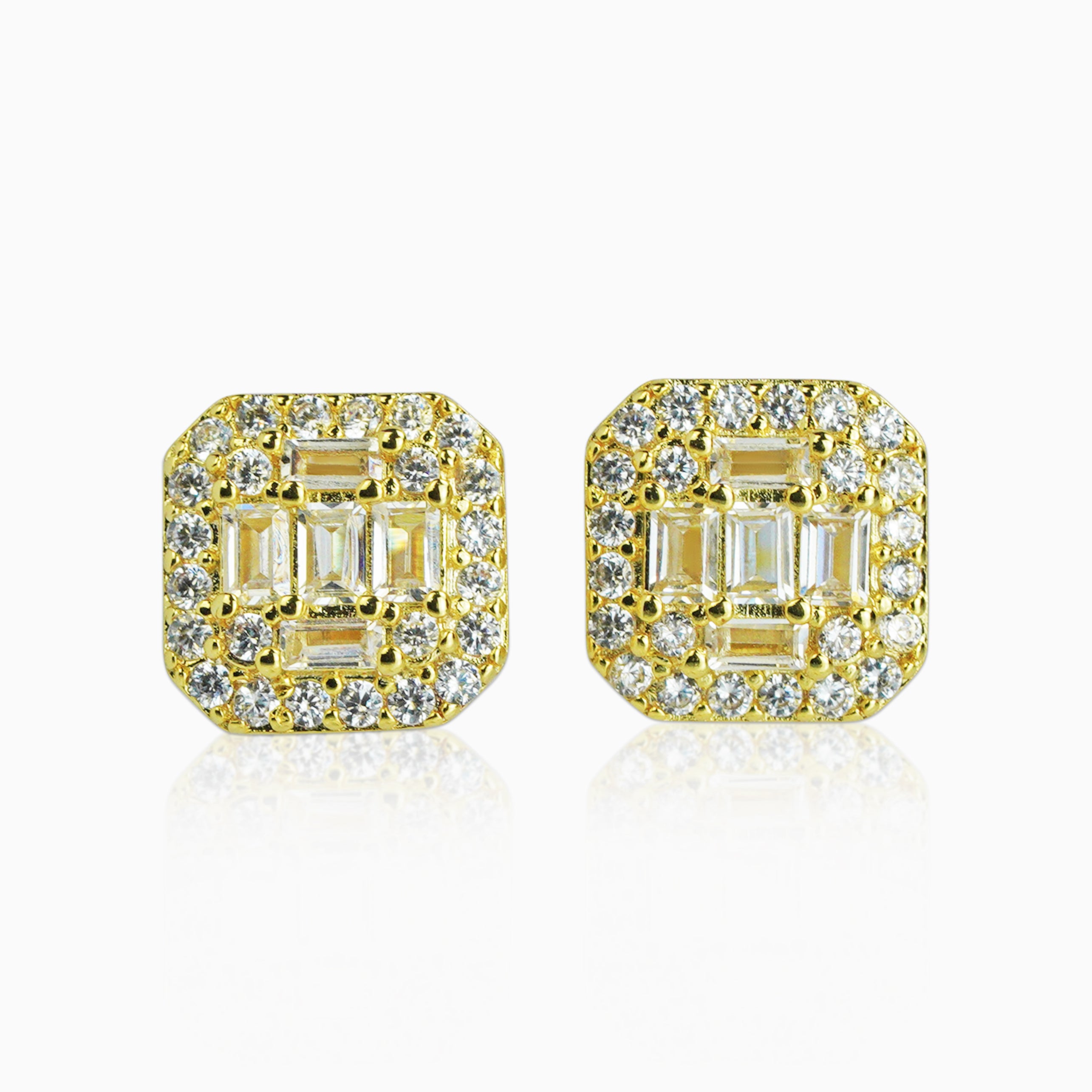 Pendientes Baguettes Deluxe Oro 18K