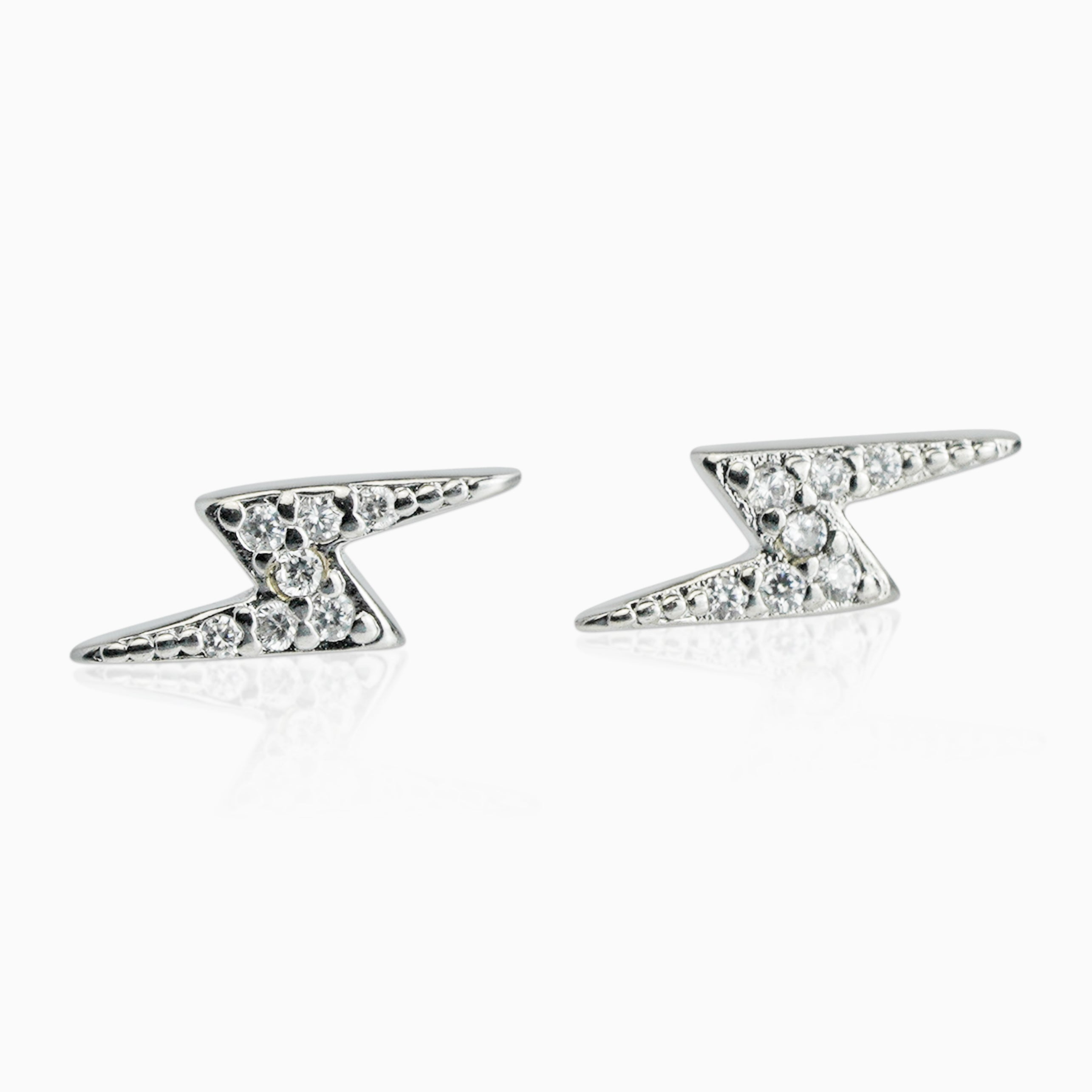 925 Silver Lightning Earrings