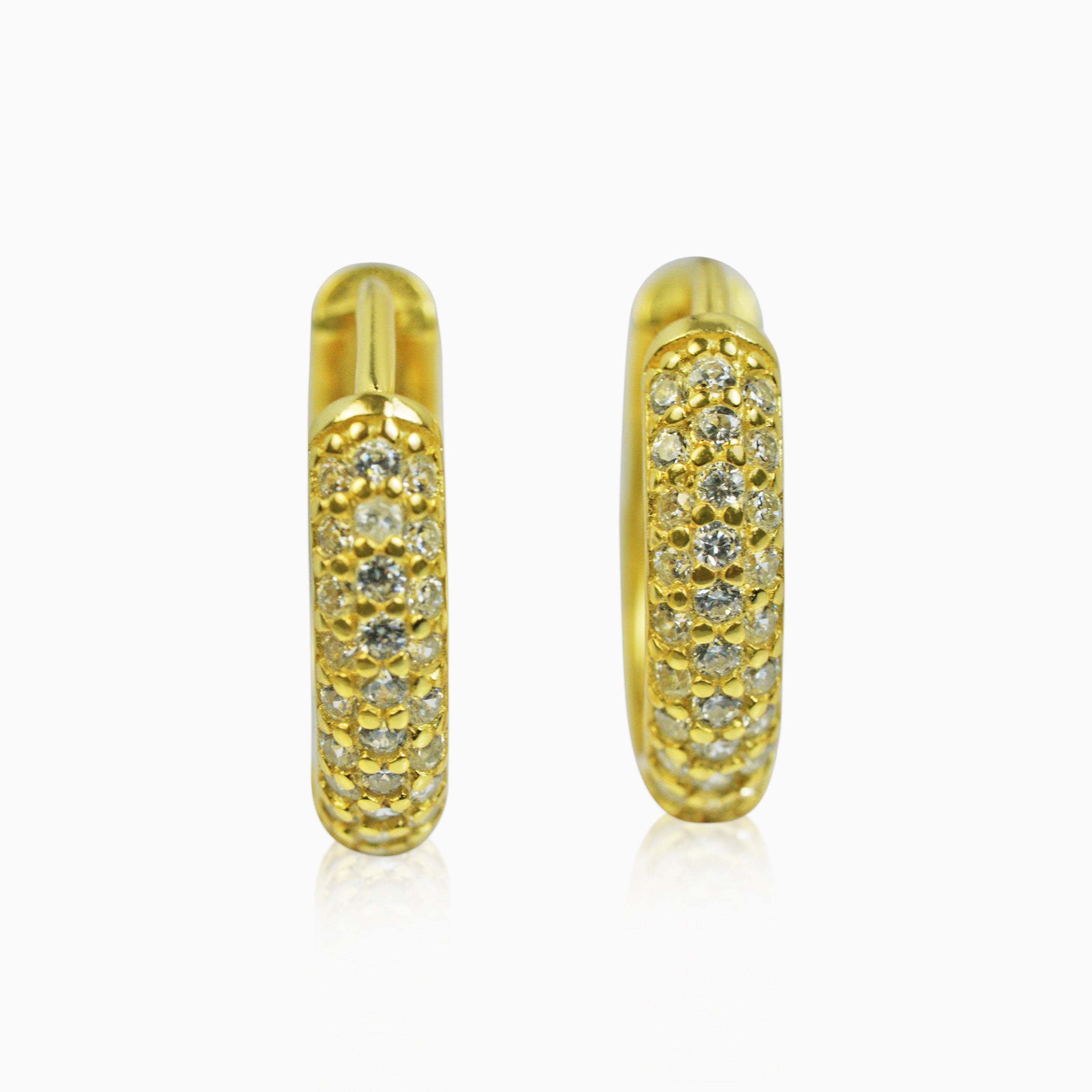 Pendientes Aros Ice Oro 18K