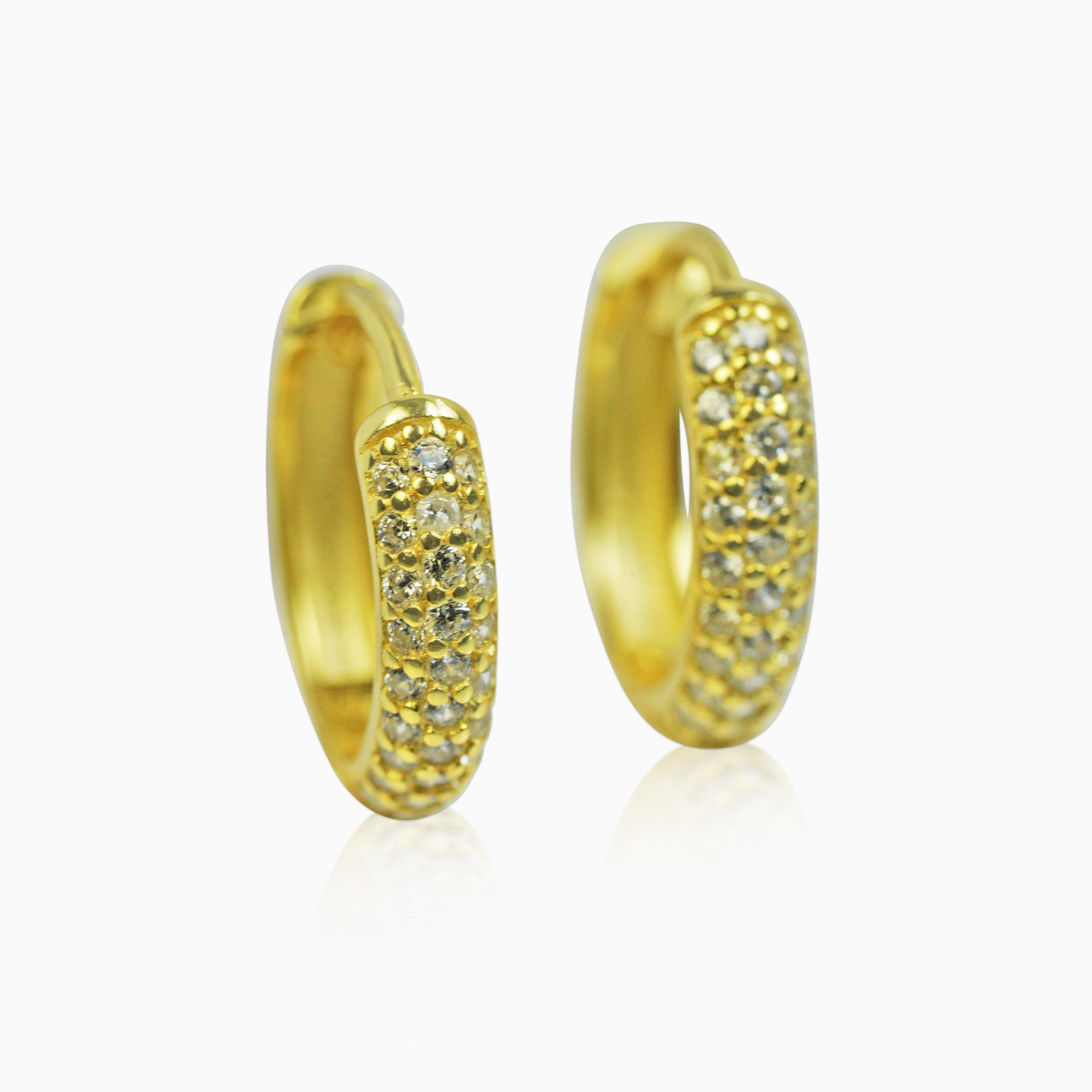 Pendientes Aros Ice Oro 18K