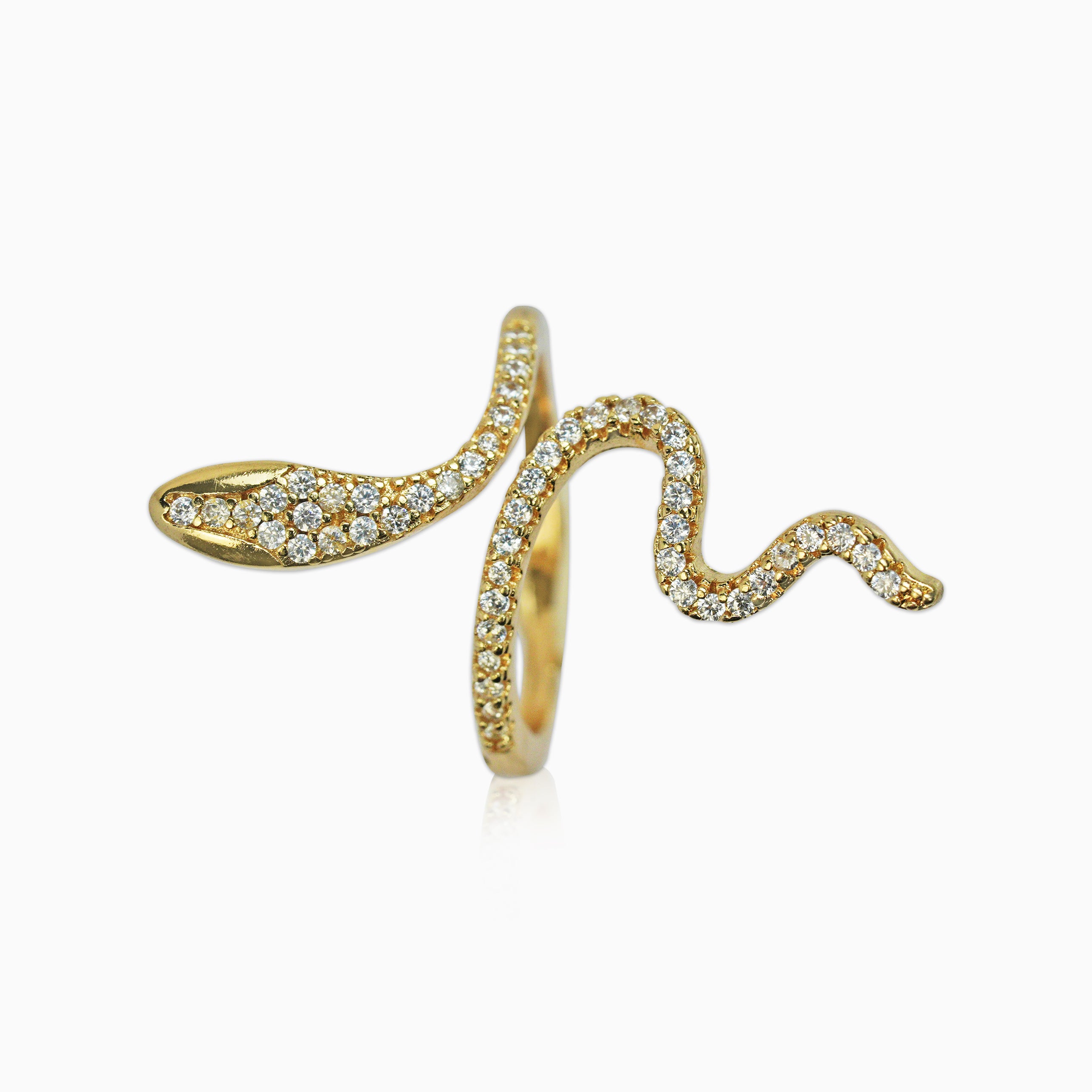 Anillo Serpiente Ice Oro 18K