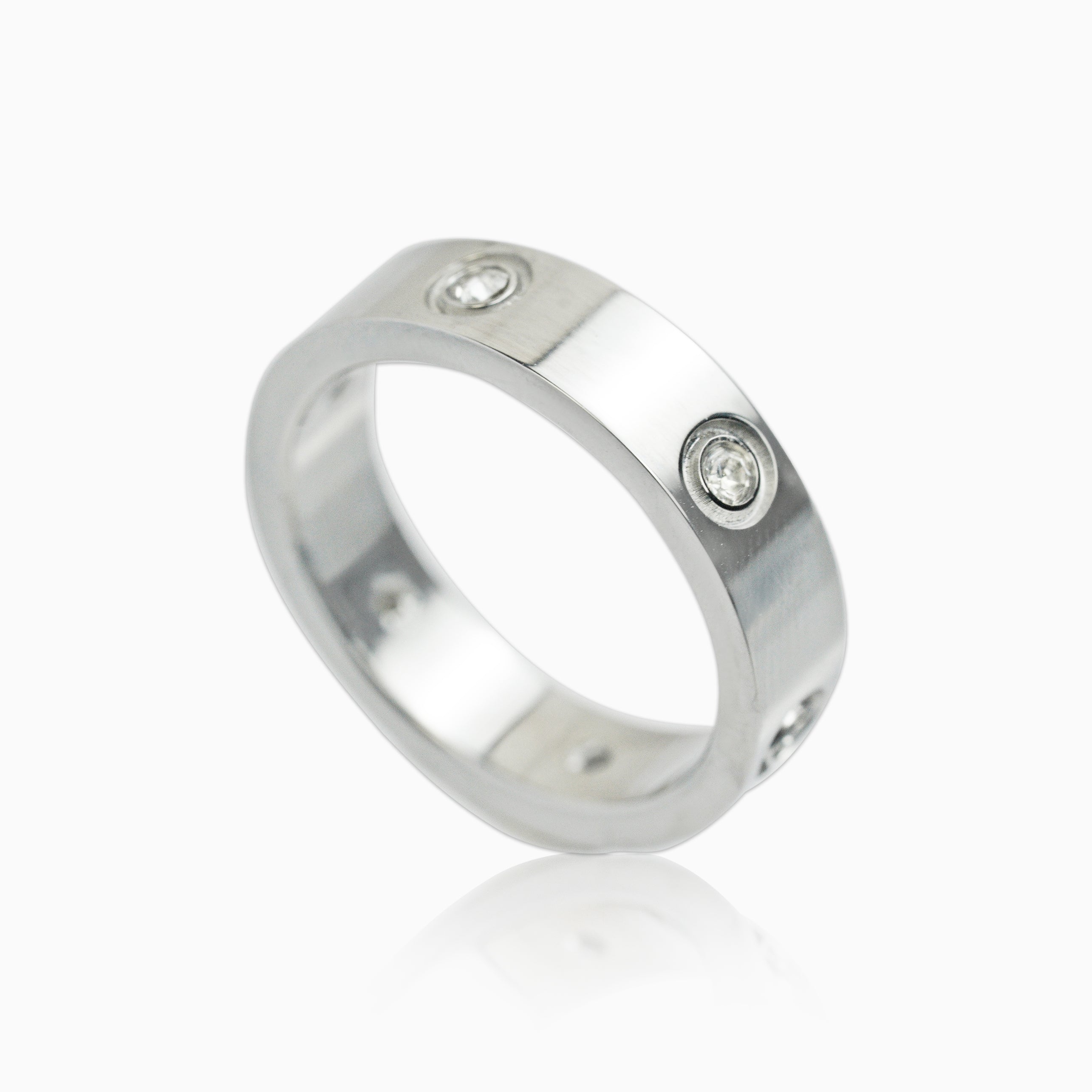 Anillo Love Oro Blanco Mujer