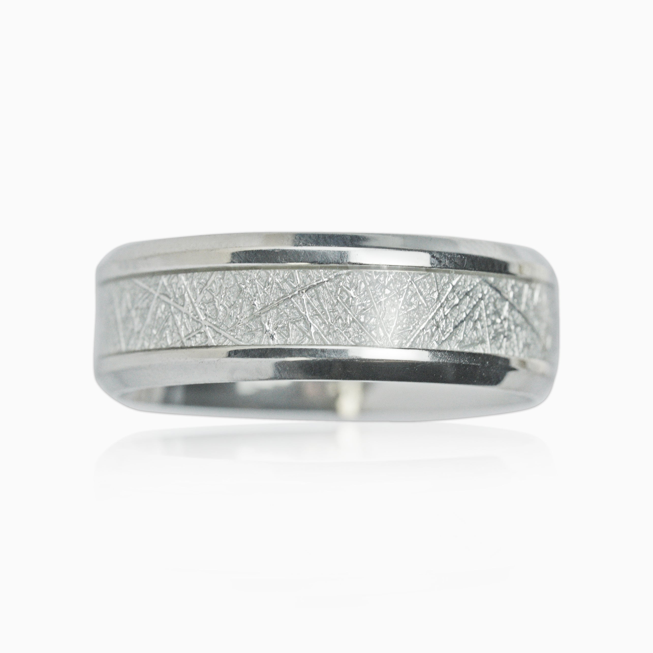 Anillo Ice Band Oro Blanco