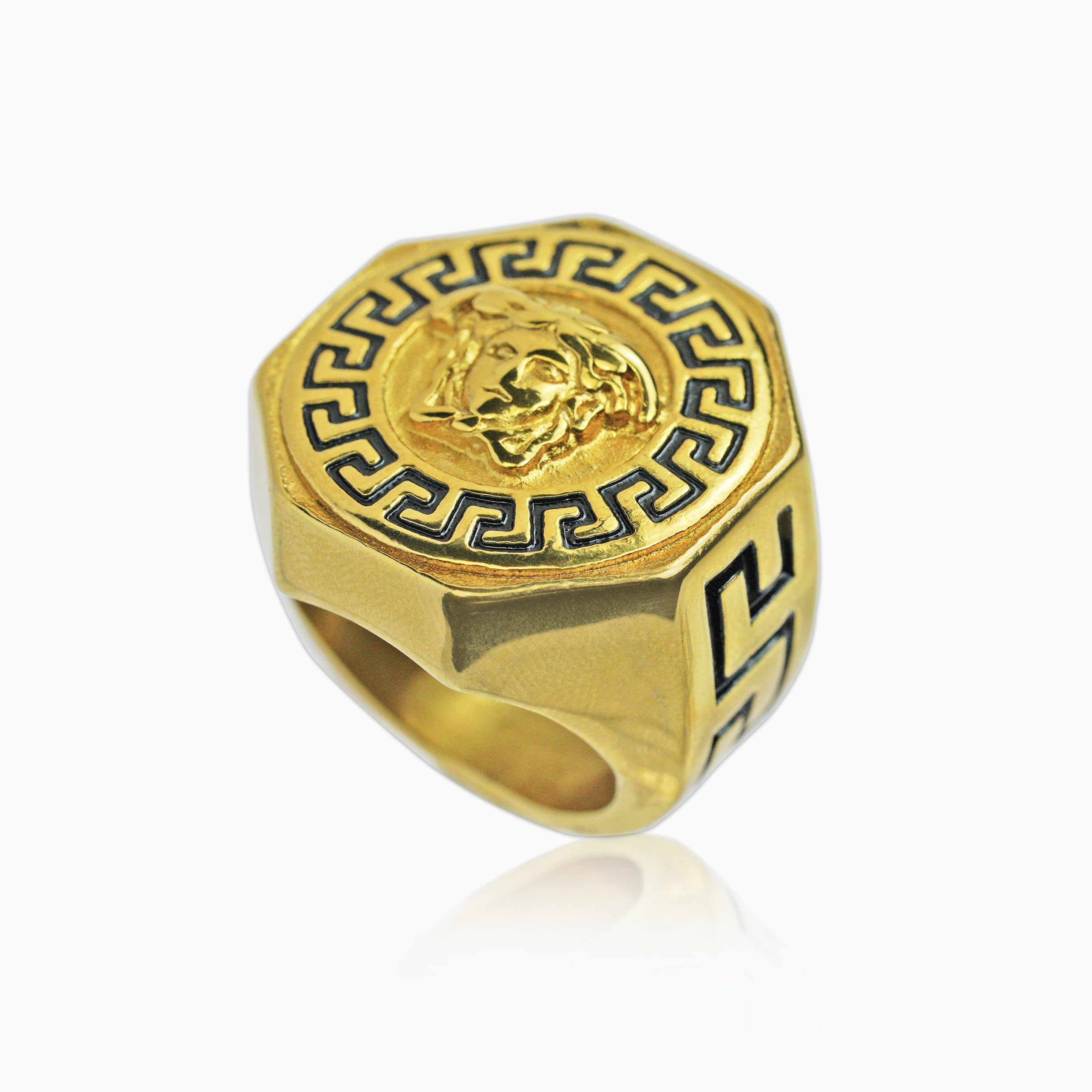Anillo Medusa Oro 18K
