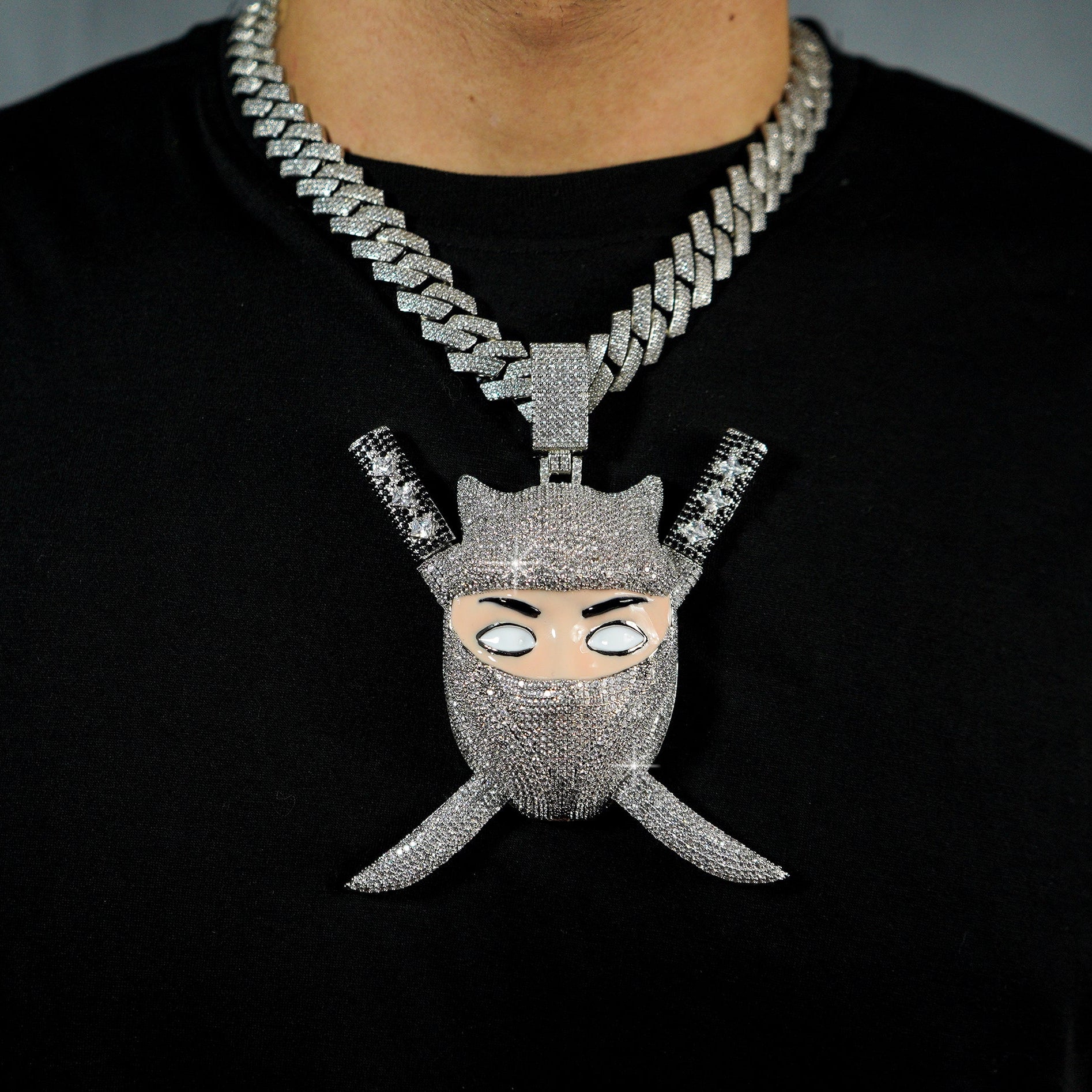 Ninja Pendant Limited Edition White Gold
