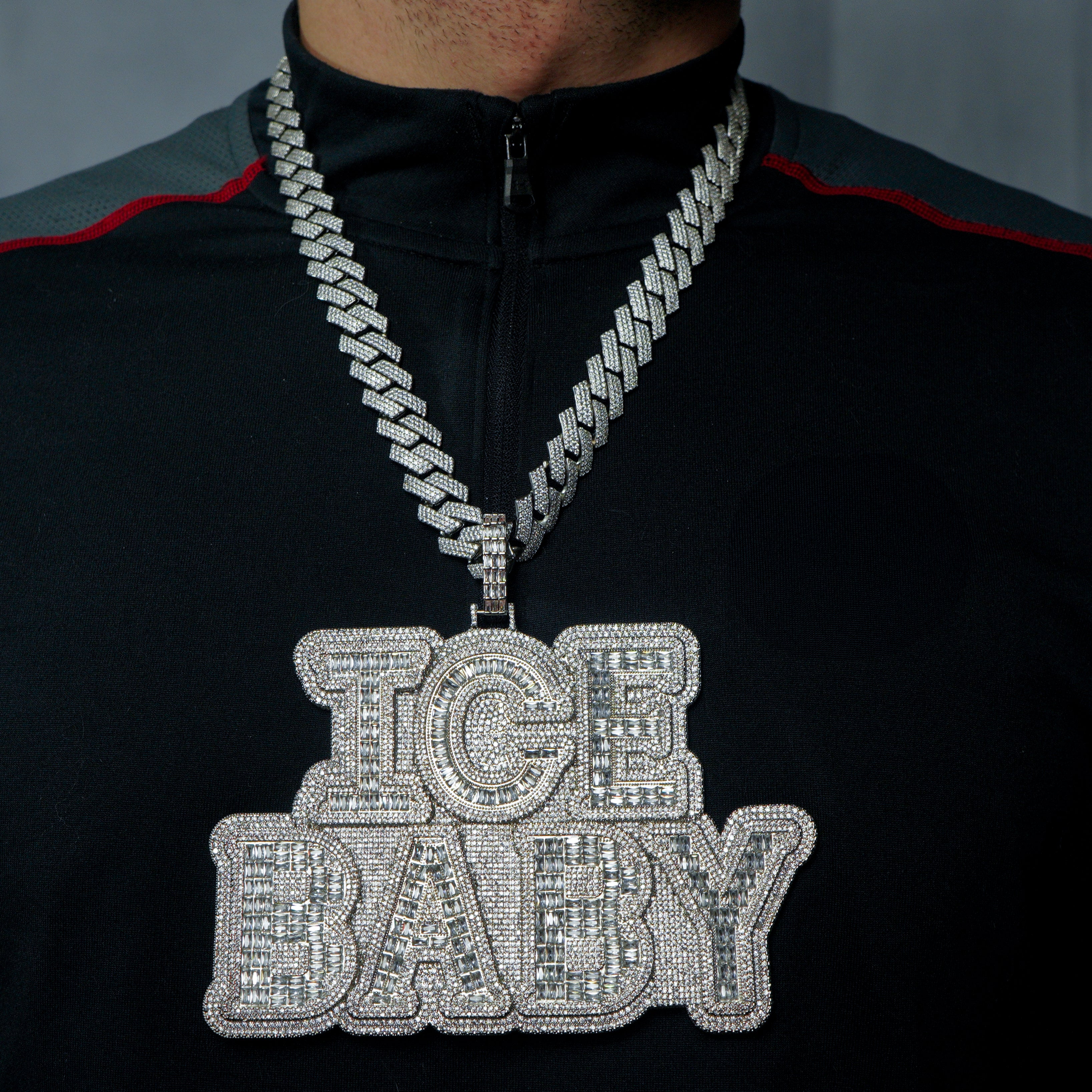 Colgante Personalizado XL Baguettes Oro