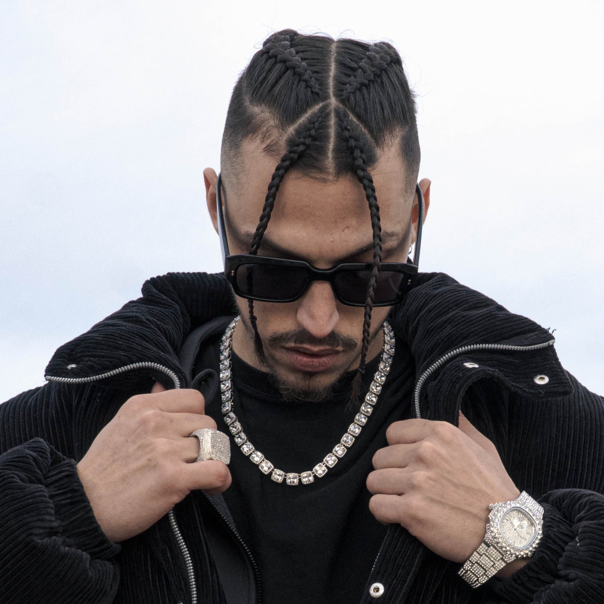 Cadena Baguettes Class 10mm Oro Blanco