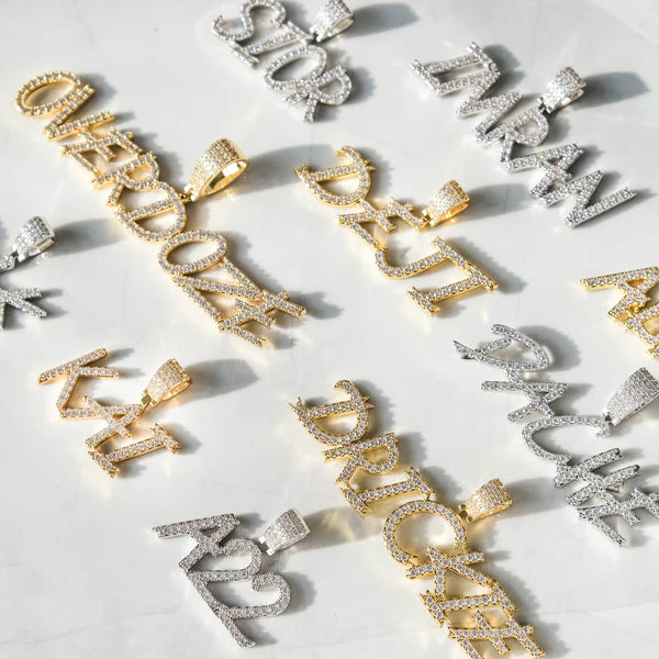 Colgante Personalizado Hiphop Oro