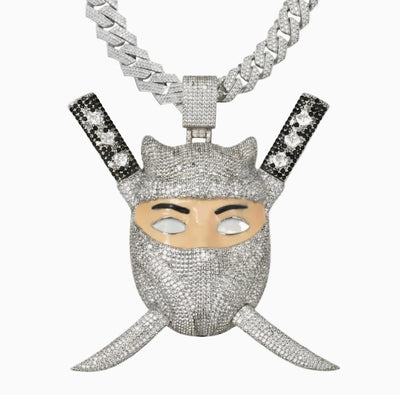 Limited Edition Ninja Pendant – White Gold