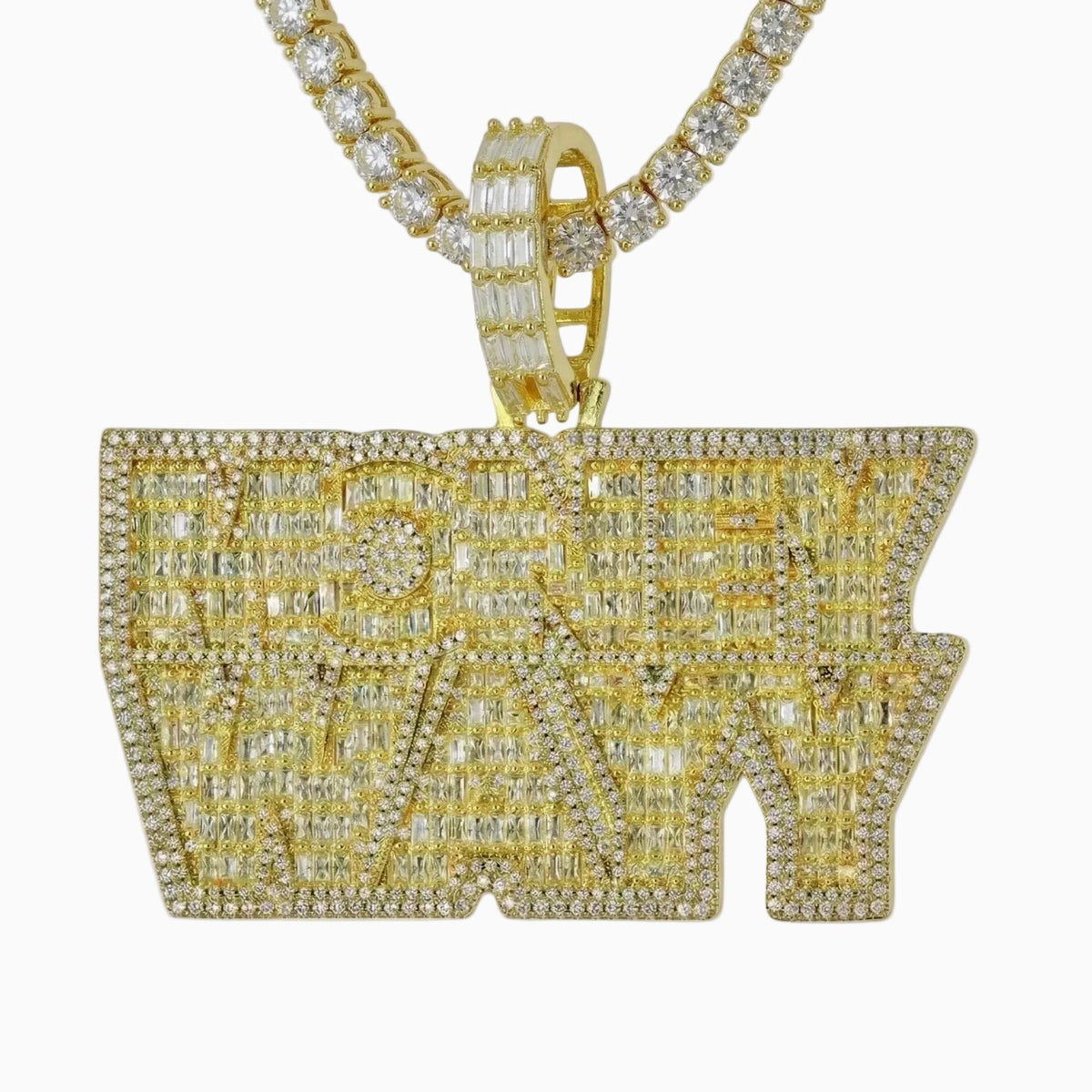 Money Wayy Pendant – 14K Gold by Ice Baby