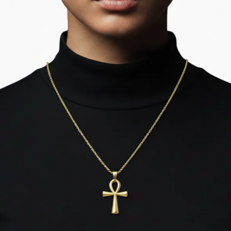 Colgante Cruz Ankh Oro 18K