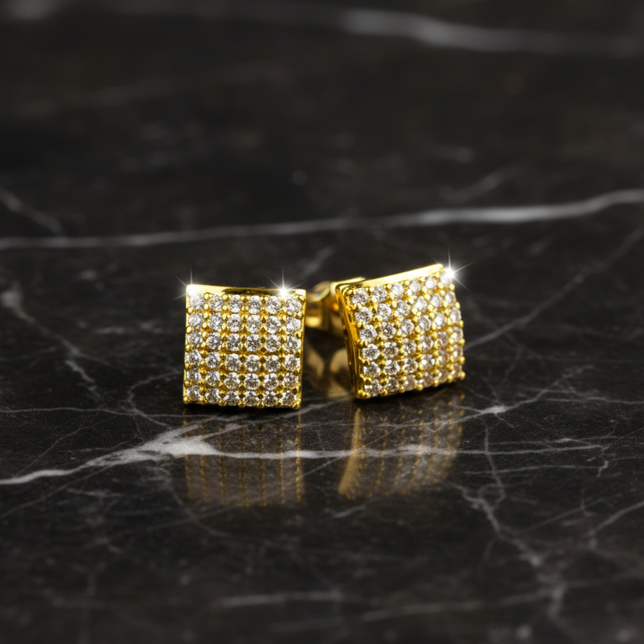 Pendientes Cuadrados Plata 925