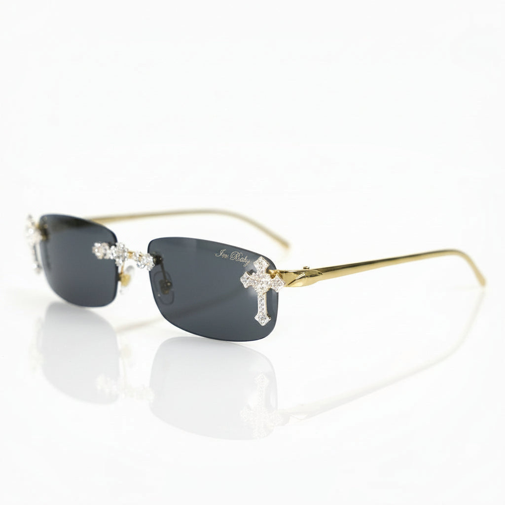 Gafas Chrome Ice Black, vista de tres cuartos