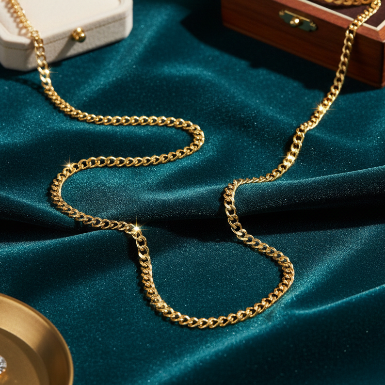 6mm Florida 18K Gold Cuban Chain