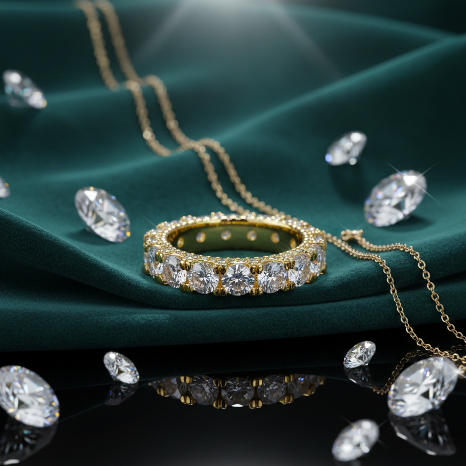 Anillo Tenis Oro 18K