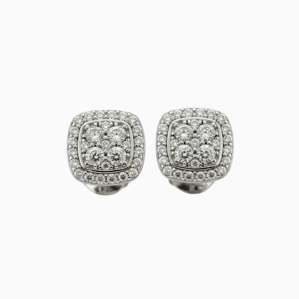 Pendientes Luxury Plata