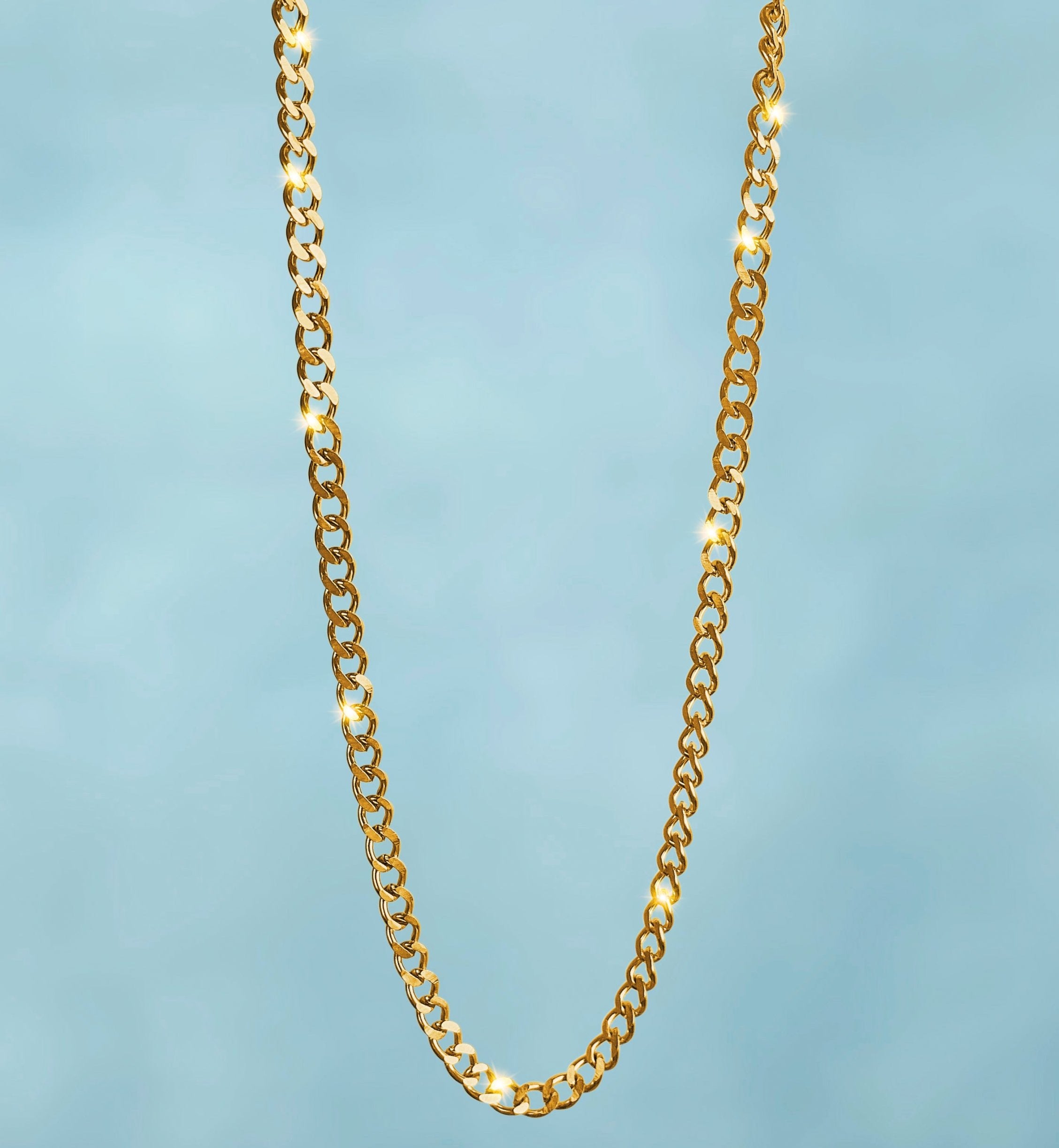 Cadena Cubana 6 Mm Florida Oro 18K