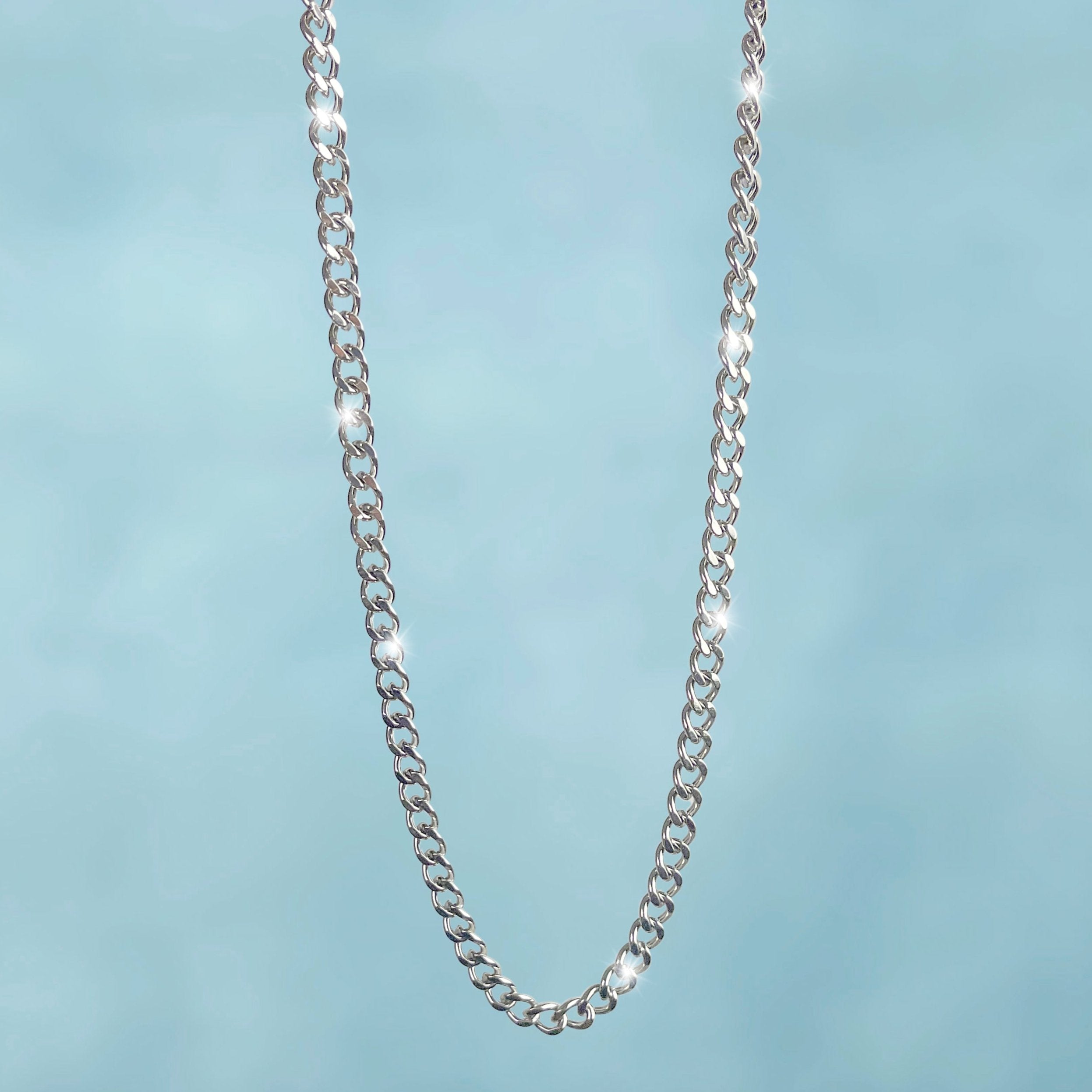 Cadena Cubana 6 Mm Florida Oro Blanco