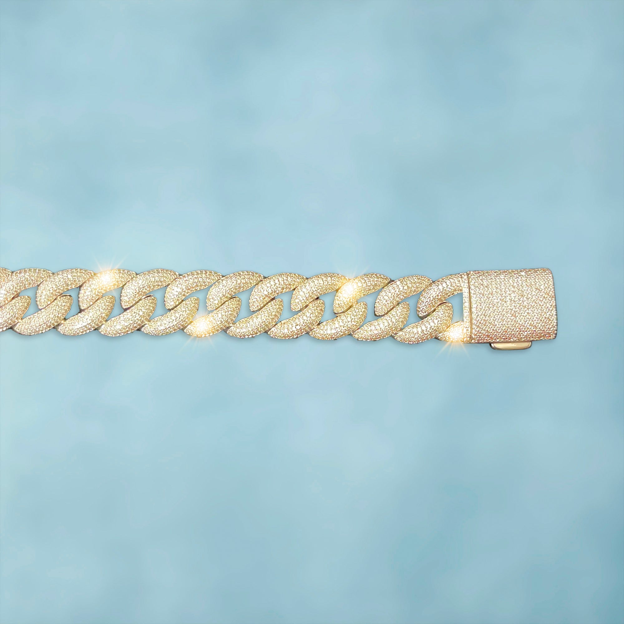 Cadena Cubana Rich Boss 20 Mm Oro 18K