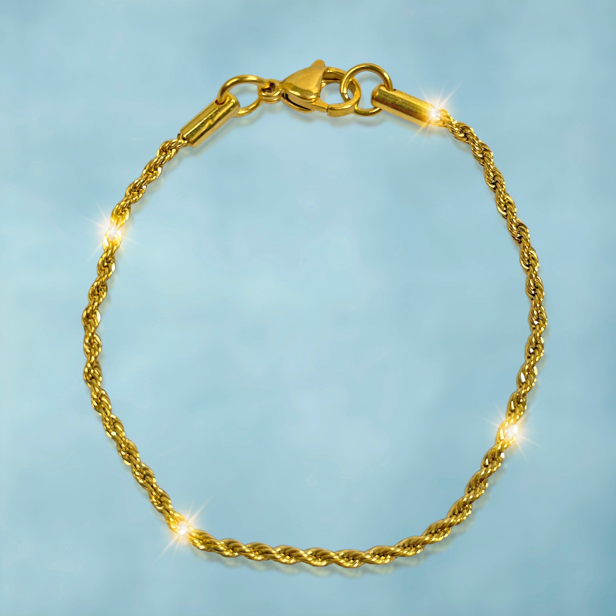 Brazalete Rope 2 Mm Oro 18K